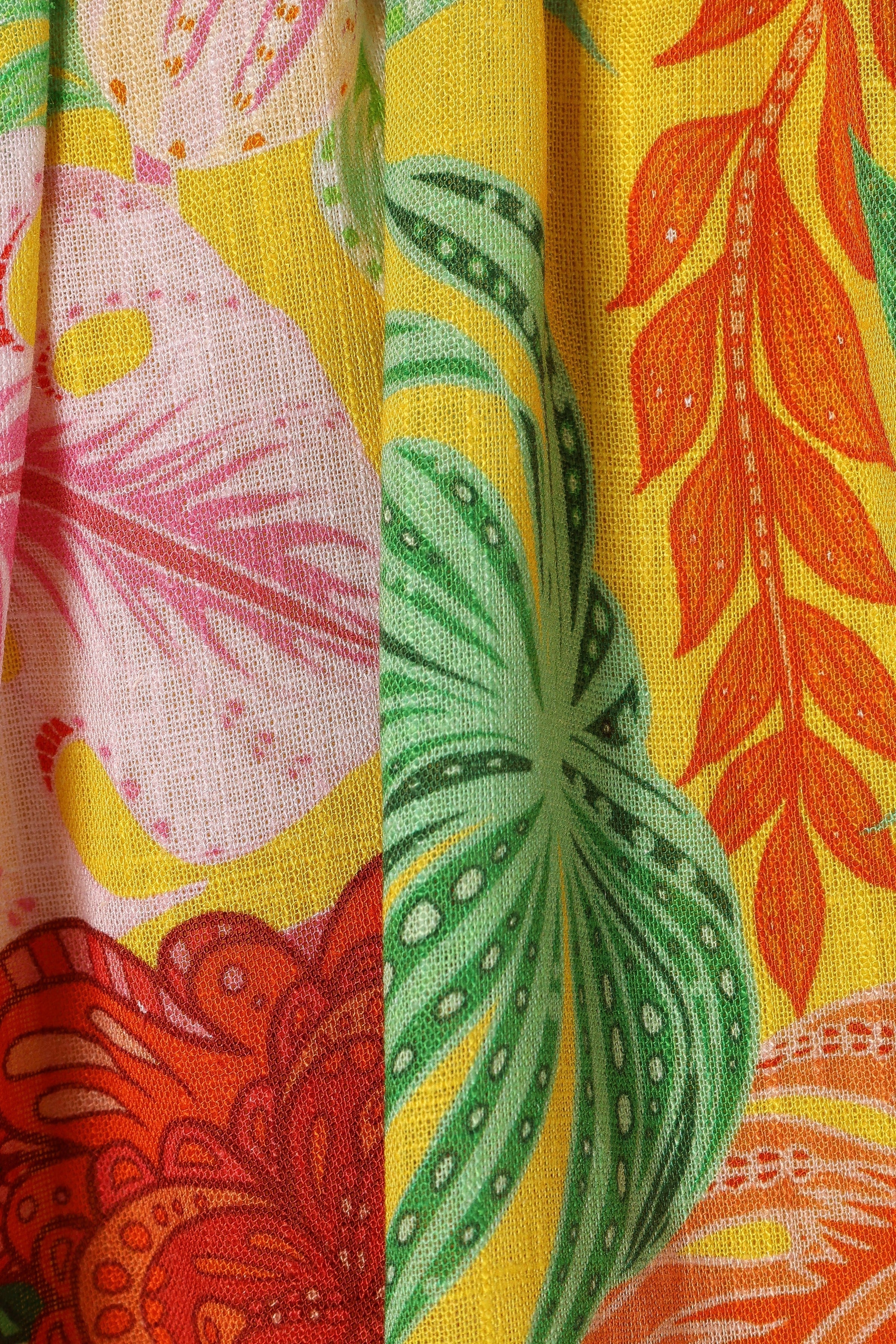 Petal and Pup USA TOPS Milton Halter Top - Leilani Print