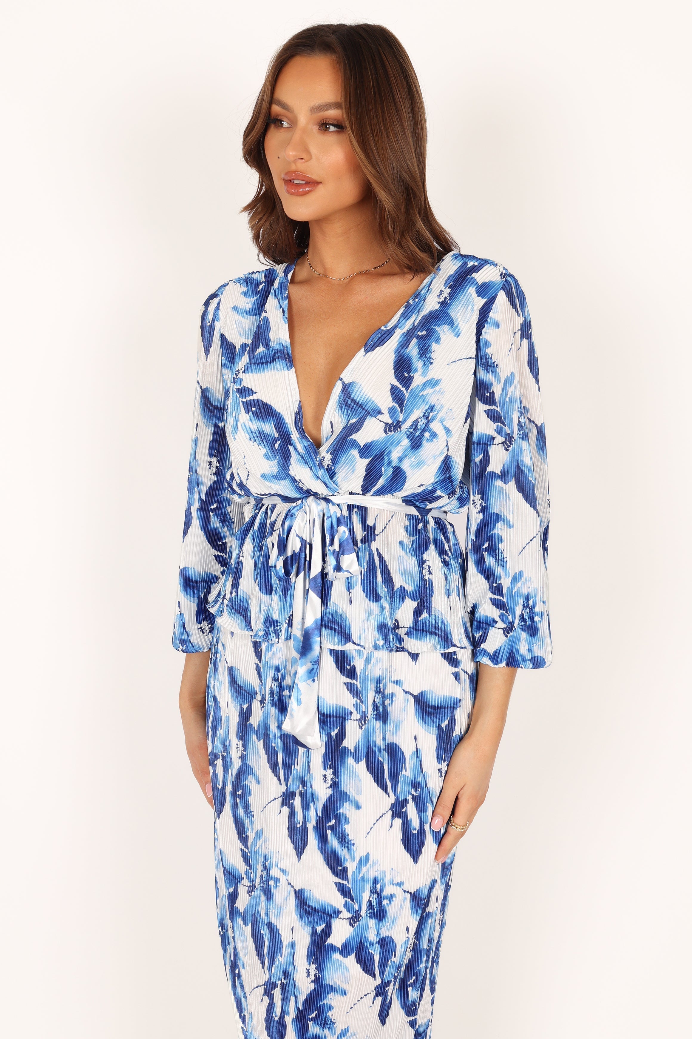 Petal and Pup USA TOPS Minelli Pleat Top - Blue