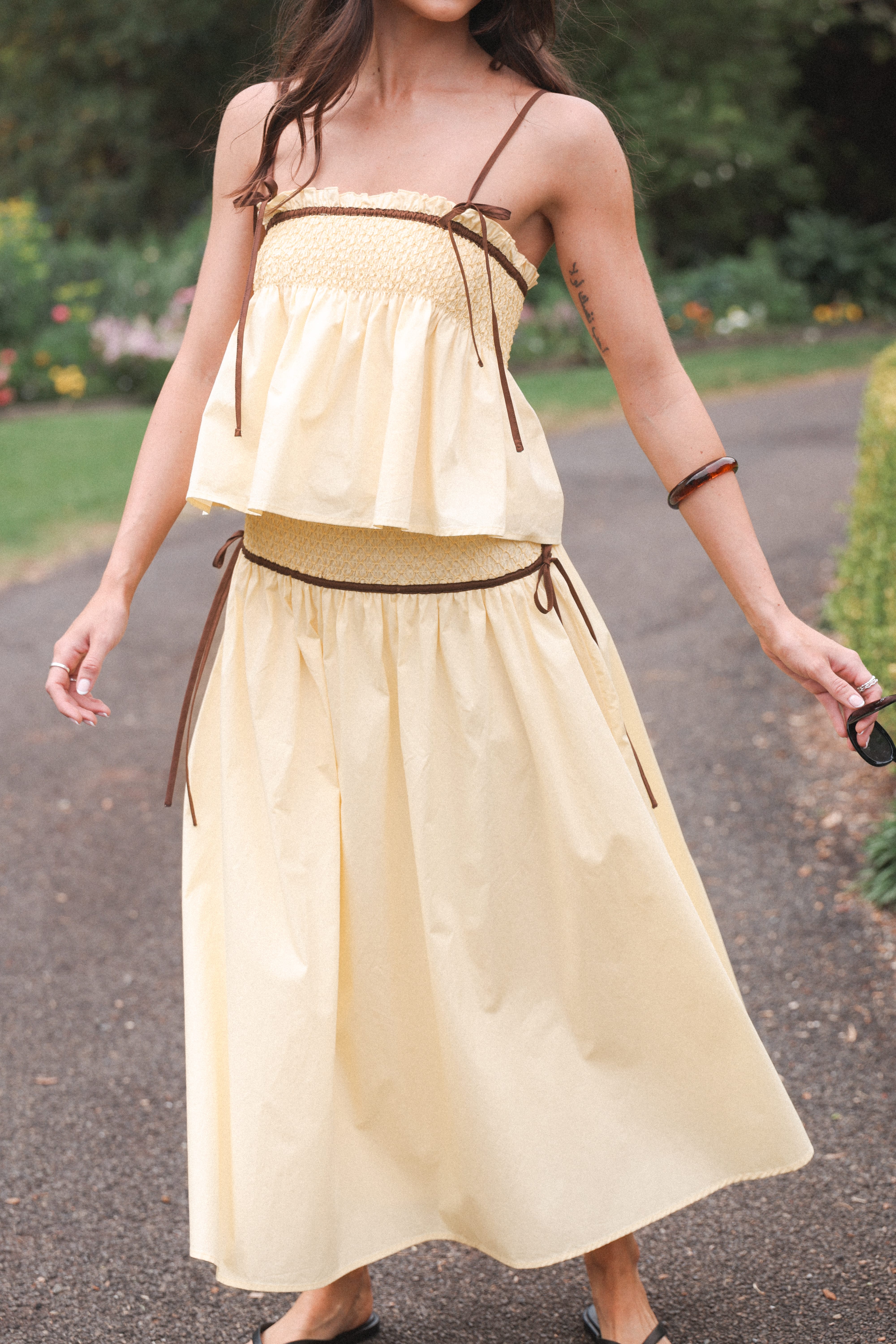 Mireille Baby Doll Top - Lemon | Petal & Pup USA