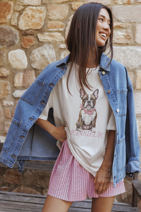 Petal and Pup USA TOPS Monsier Tee - White