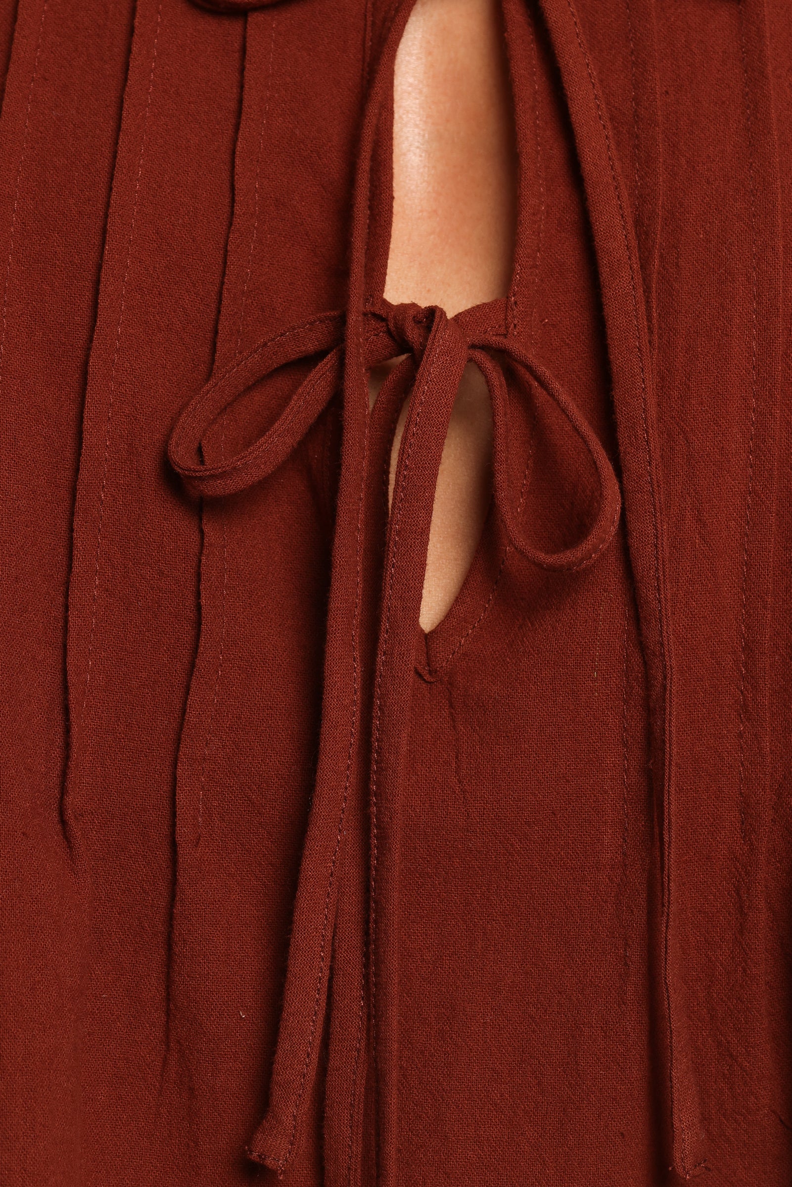 Petal and Pup USA TOPS Nika Pleated Top - Chocolate Brown (Hold for Rack)