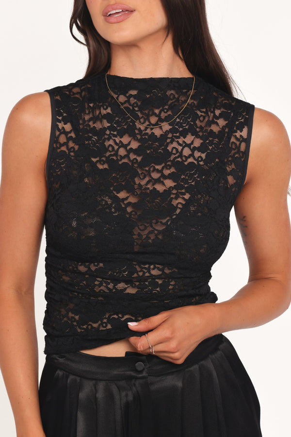 Petal and Pup USA TOPS Nissa Lace Top - Black