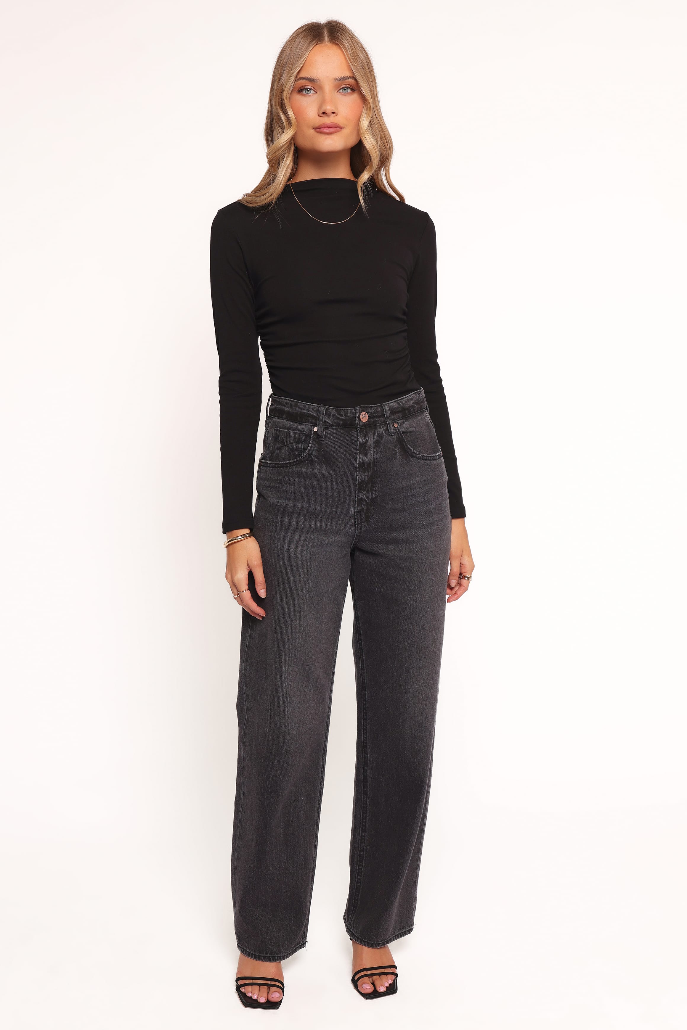 Petal and Pup USA TOPS Nissa Long Sleeve Top - Black