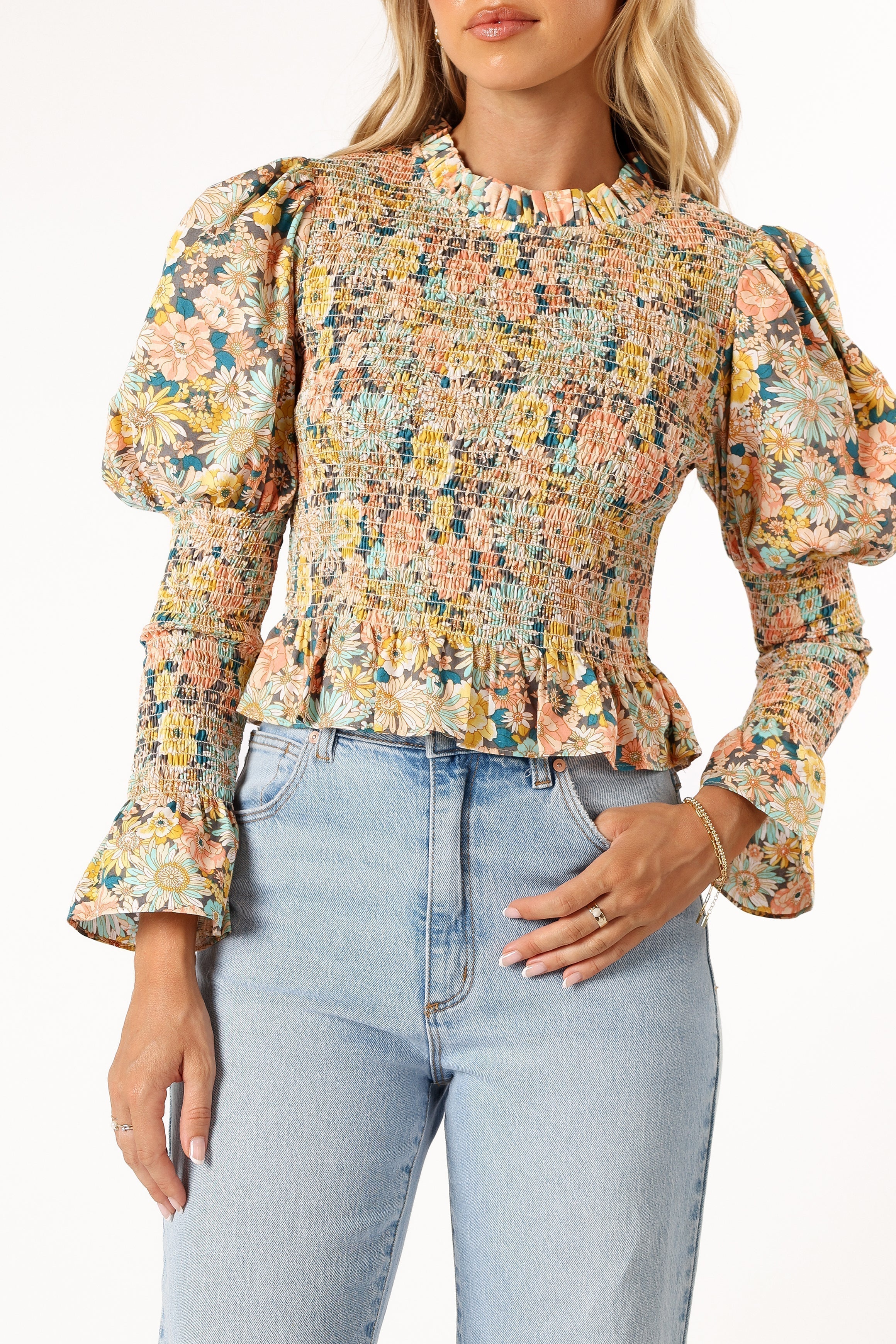 Petal and Pup USA TOPS Novah Long Sleeve Top - Floral