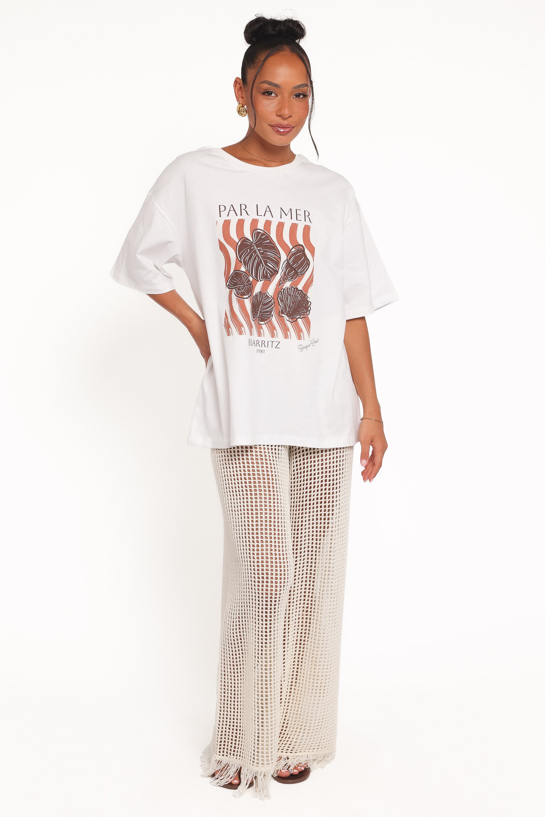 Petal and Pup USA TOPS Par La Mer Tee - White