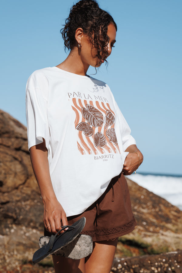 Petal and Pup USA TOPS Par La Mer Tee - White