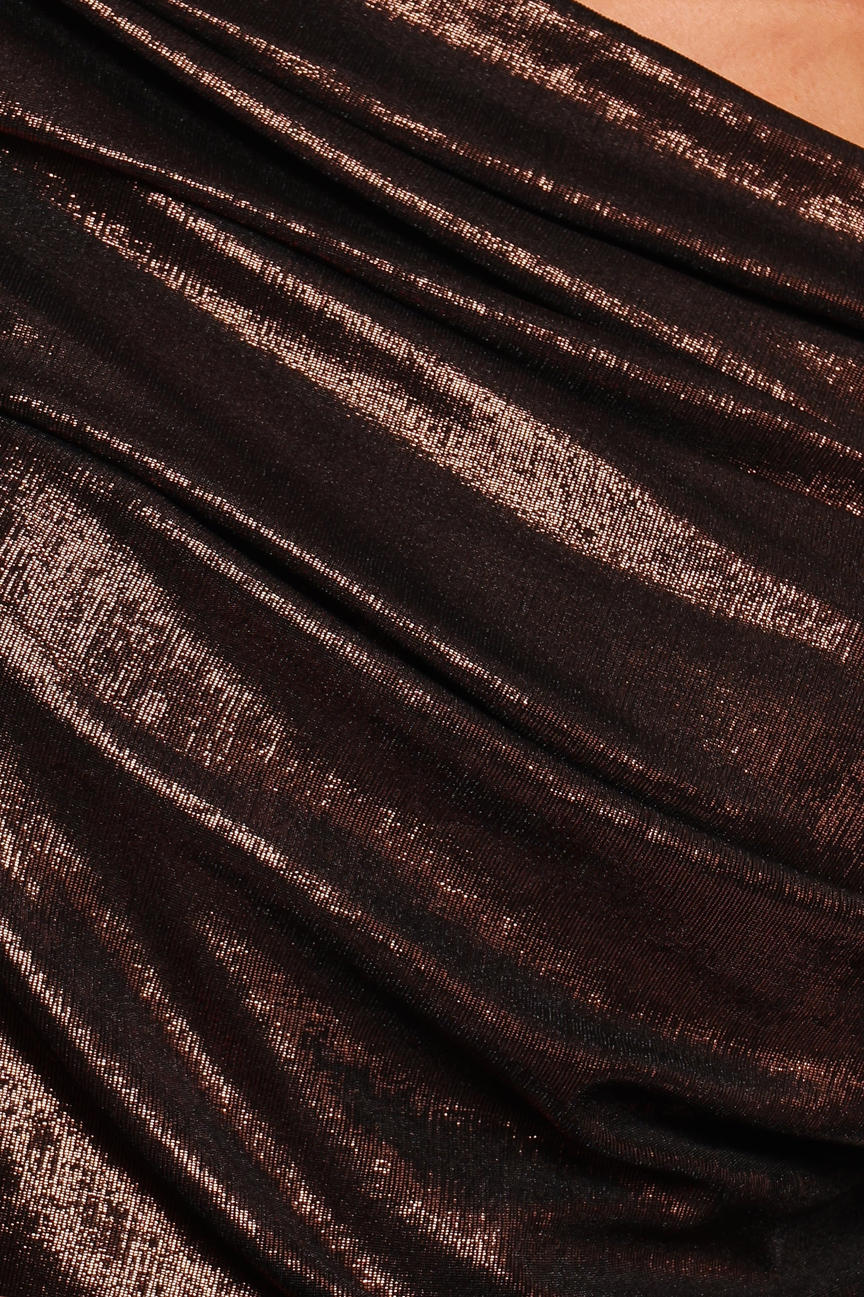 Petal and Pup USA TOPS Peppita Metallic Off Shoulder Top - Bronze