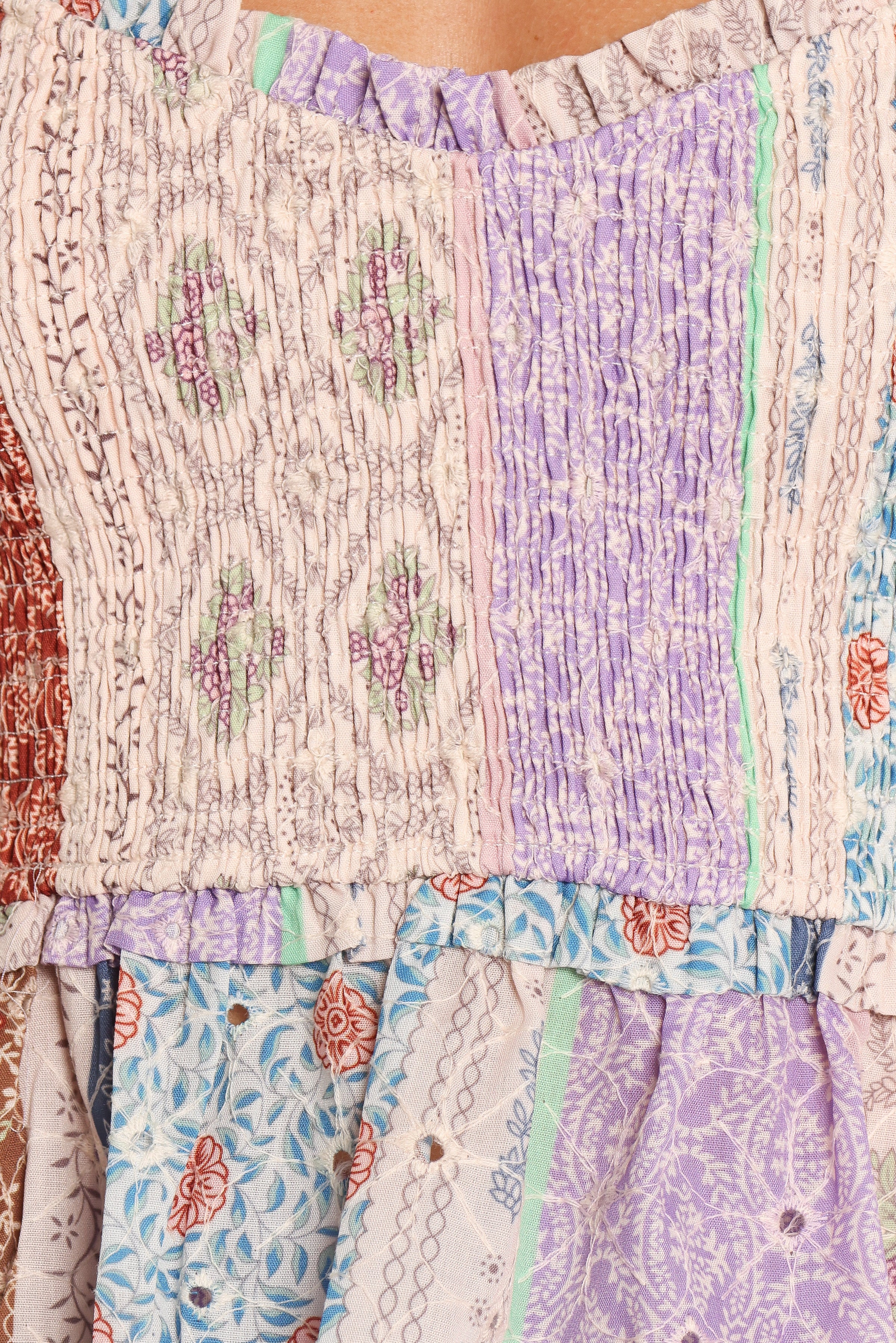 Petal and Pup USA TOPS Petai Patchwork Top - Botanic Multi