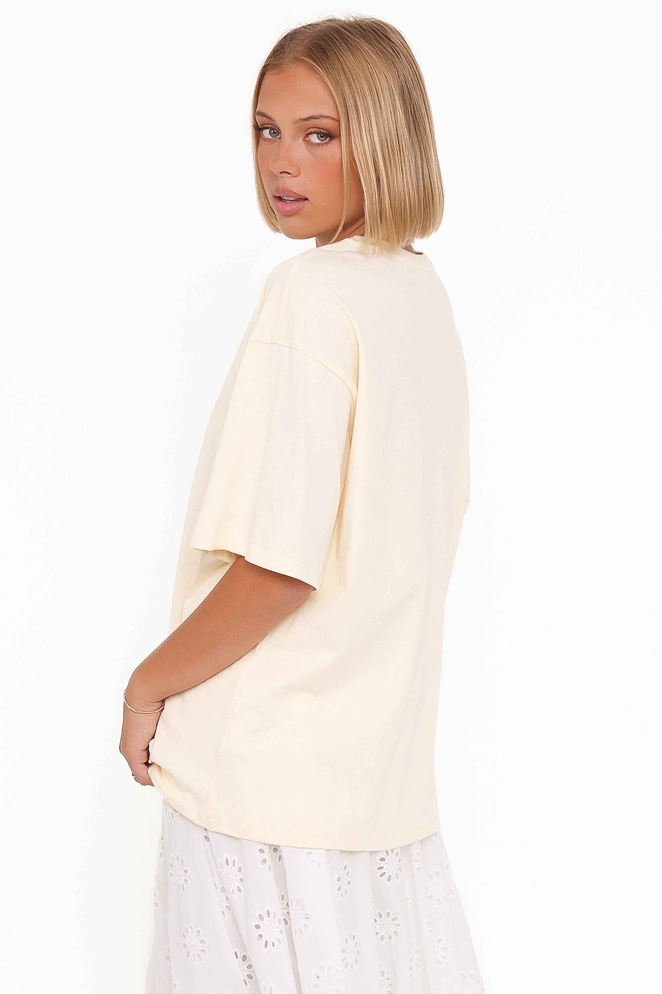 Petal and Pup USA TOPS Petite Saucisse Tee - Cream