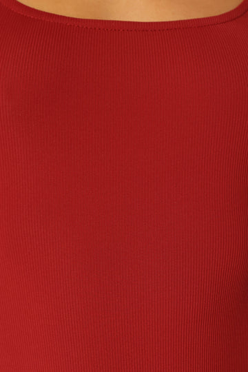 Pia Long Sleeve Bodysuit - Burgundy - Petal & Pup USA