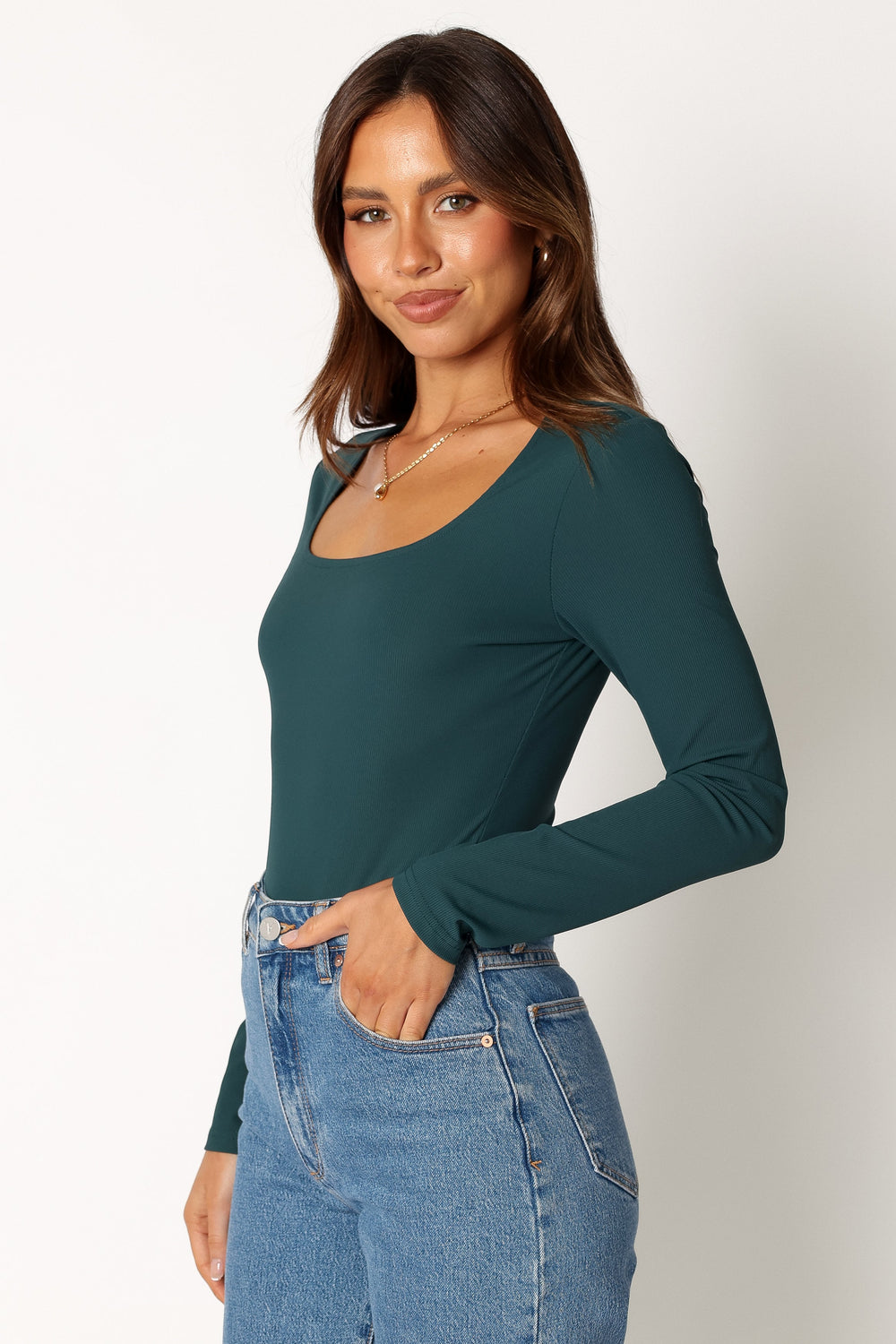 Forest Green Ribbed Bodysuit – Pretty Parade Boutique