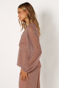Petal and Pup USA TOPS Ramona Long Sleeve Top - Rose