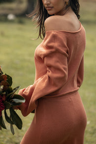 Petal and Pup USA TOPS Rooney Knit Sweater - Cinnamon (Hold for Rack)