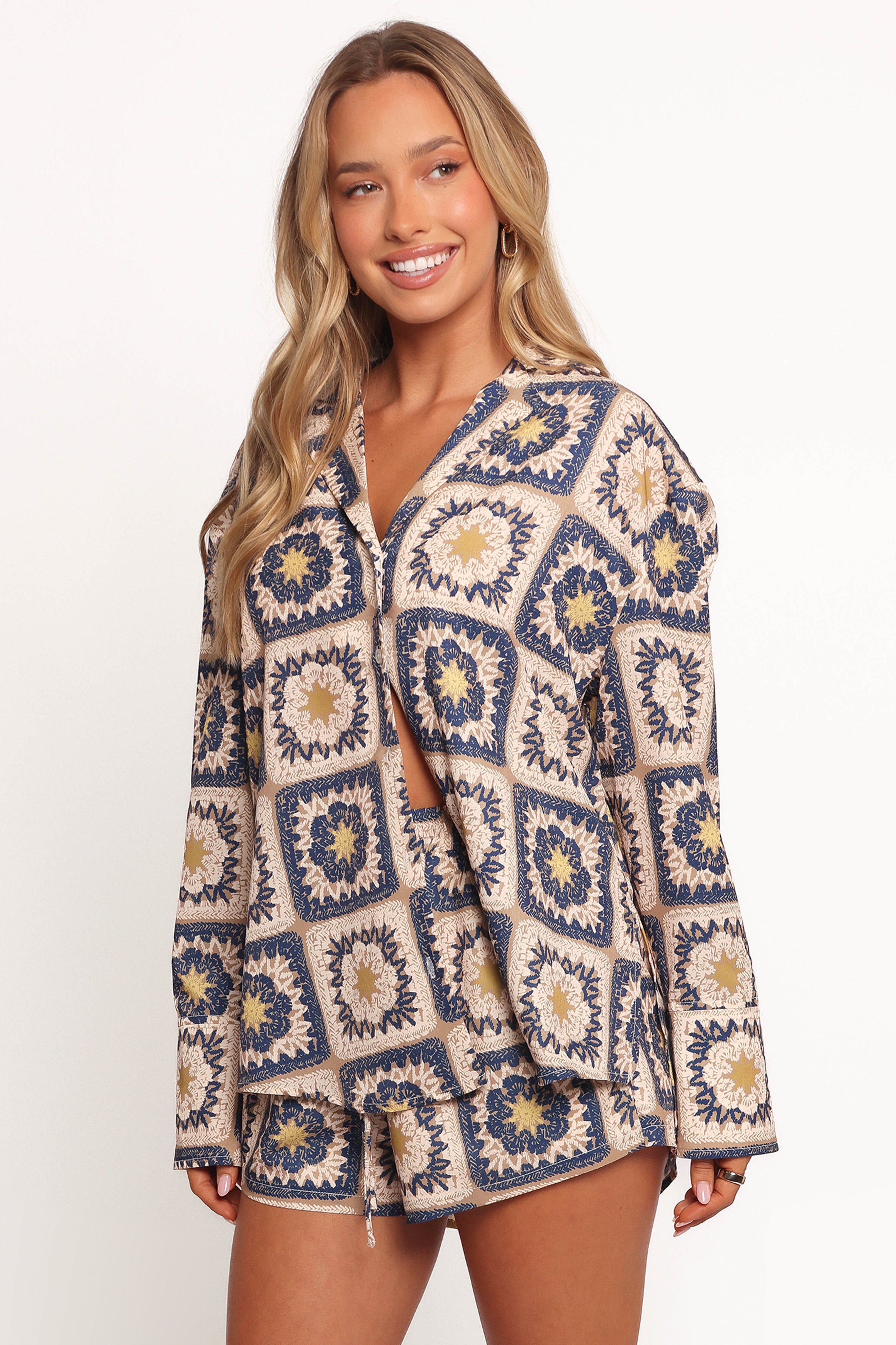 Petal and Pup USA TOPS Rowena Shirt - Rowena Print