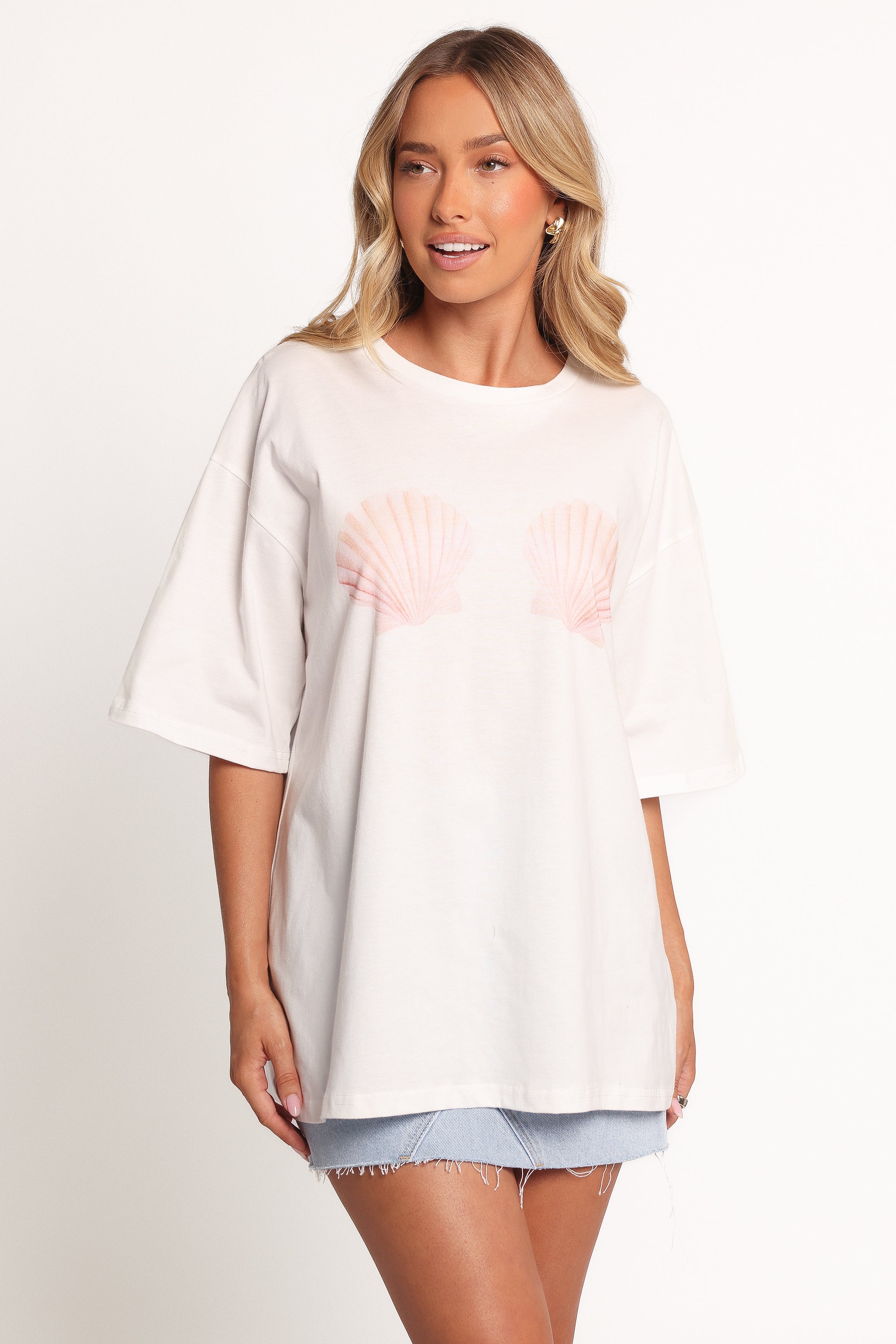 Petal and Pup USA TOPS Sammie Graphic Tee - White