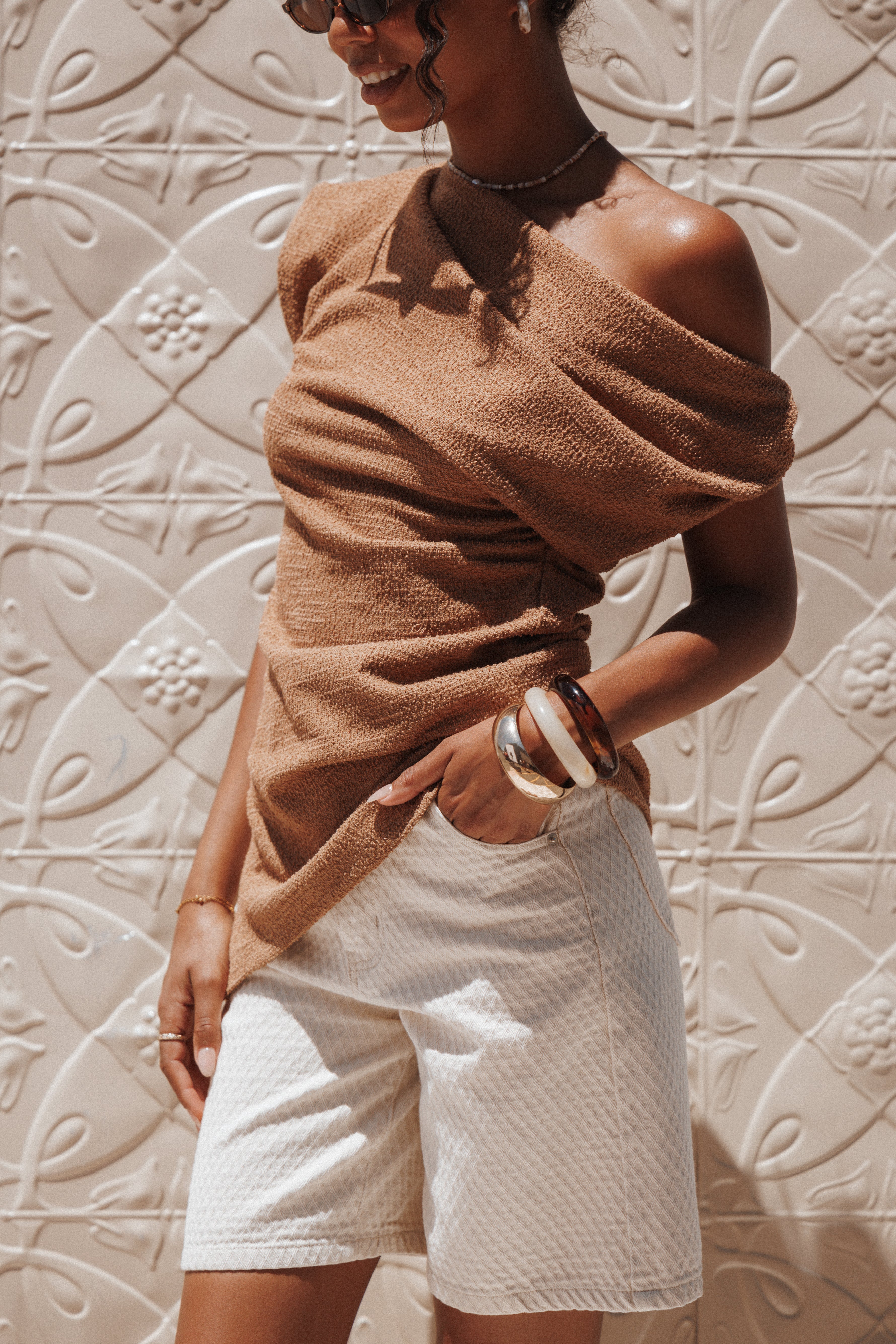 Petal and Pup USA TOPS Selma Knit Top - Brown