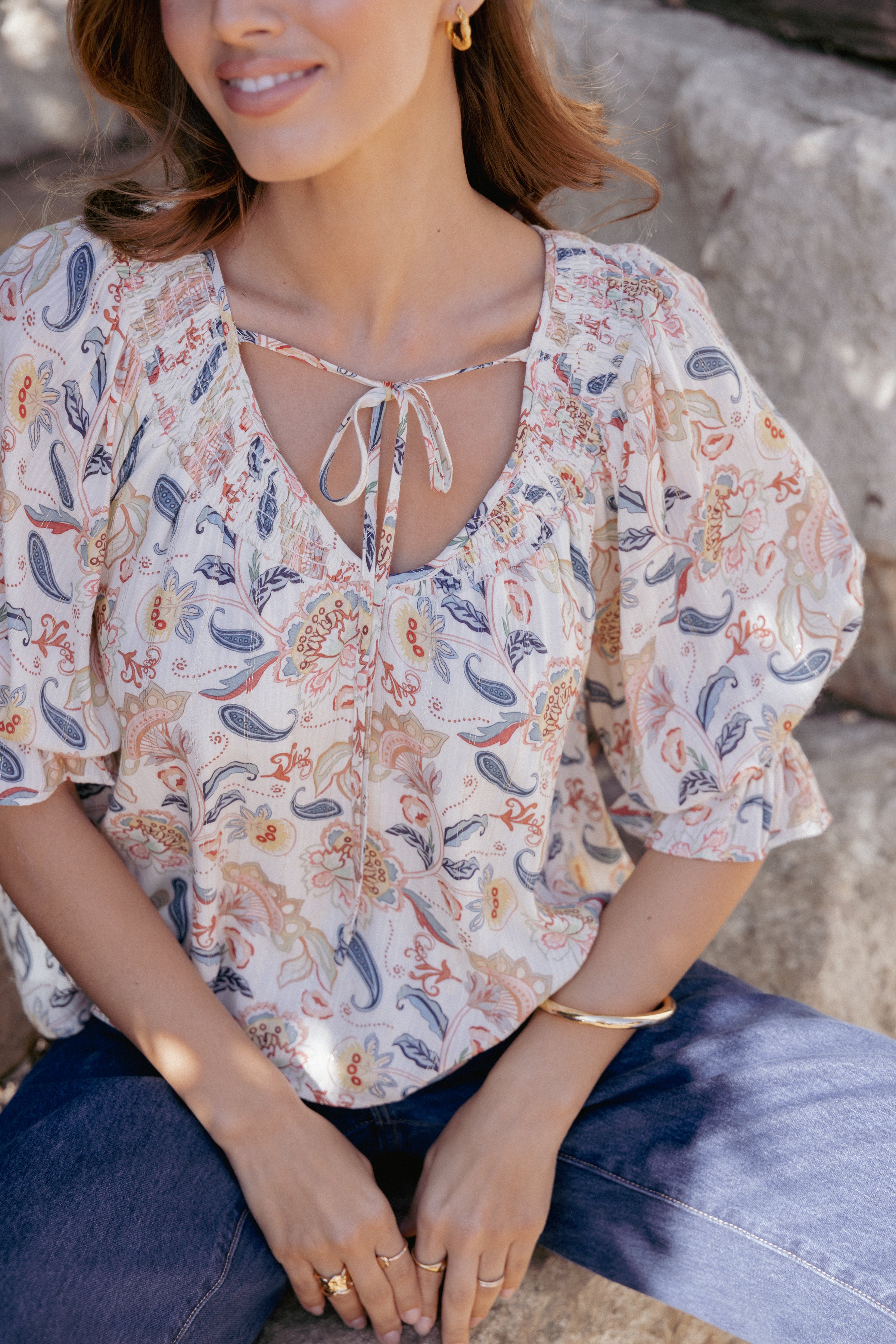 Petal and Pup USA TOPS Sonia Top - Paisley