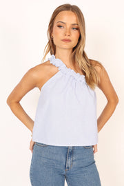 Petal and Pup USA TOPS Sophie Top - Blue Stripe