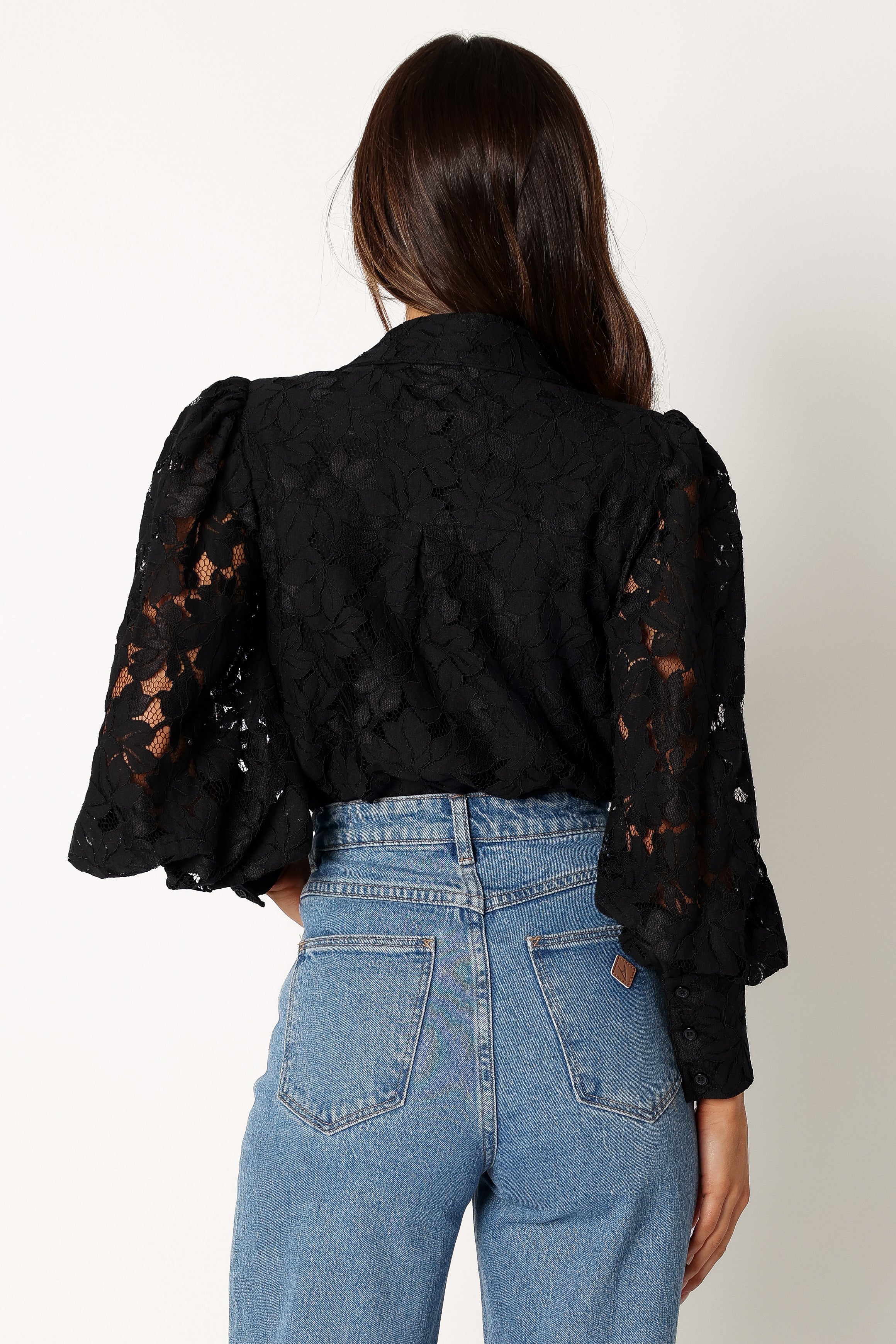 Tadeo Lace Shirt - Black | Petal & Pup USA