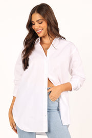 Petal and Pup USA TOPS Tal Oversized Shirt - White