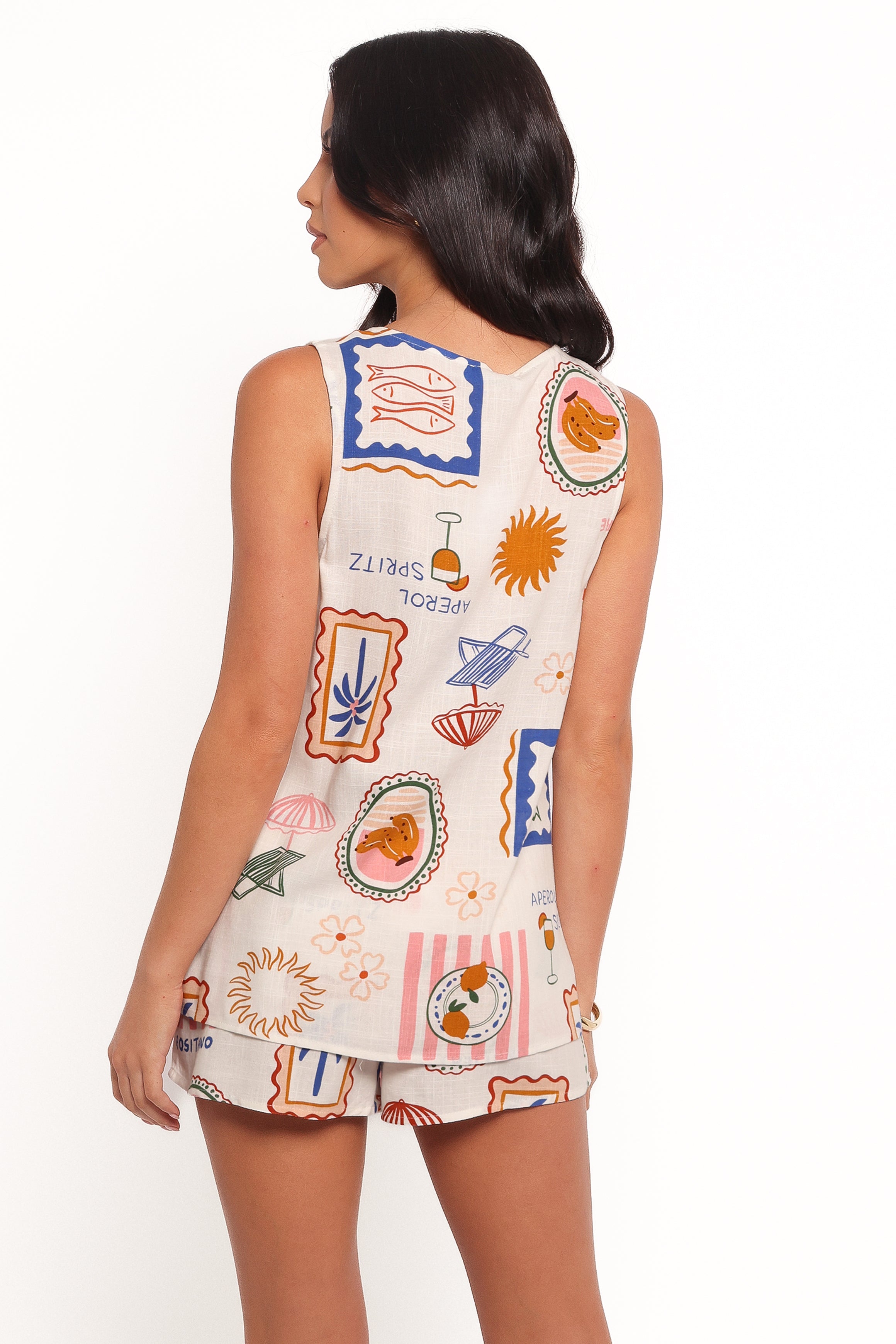 Petal and Pup USA TOPS Thorrah Top - Ocean Oasis