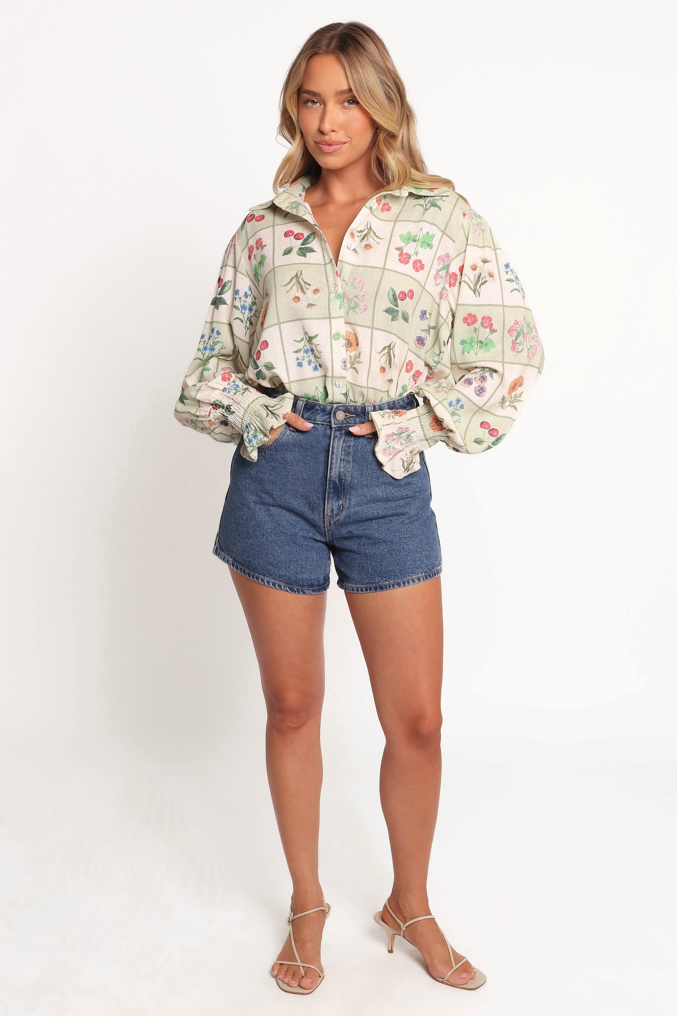 Petal and Pup USA TOPS Tomi Long Sleeve Shirt - Flower Market (Hold for Amazon)