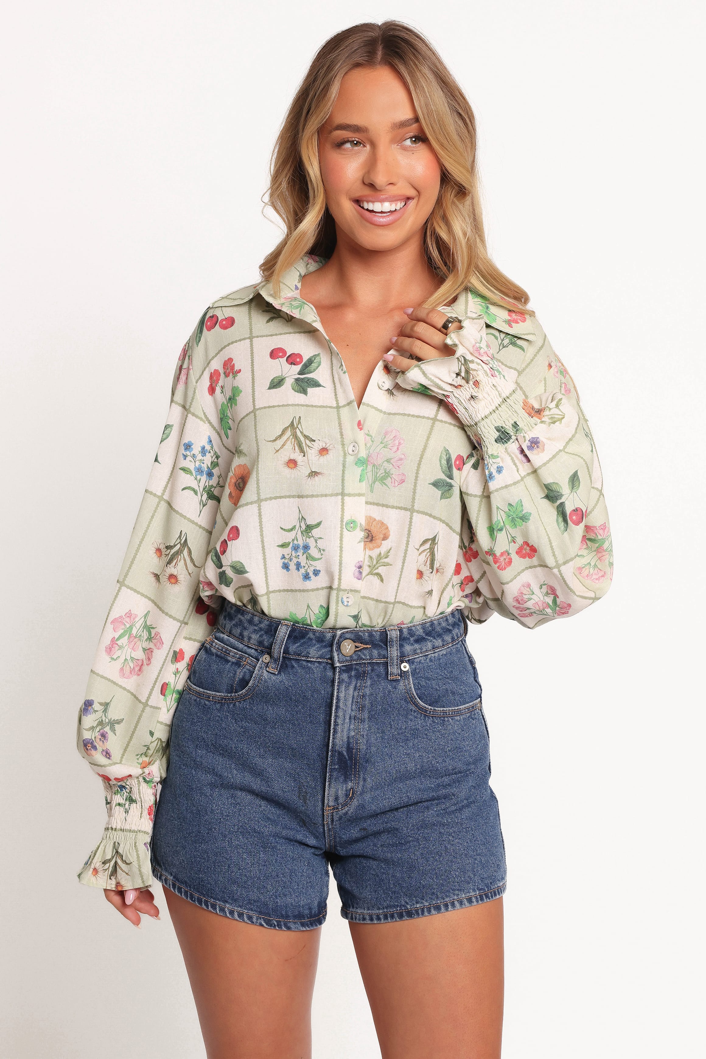 Petal and Pup USA TOPS Tomi Long Sleeve Shirt - Flower Market (Hold for Amazon)