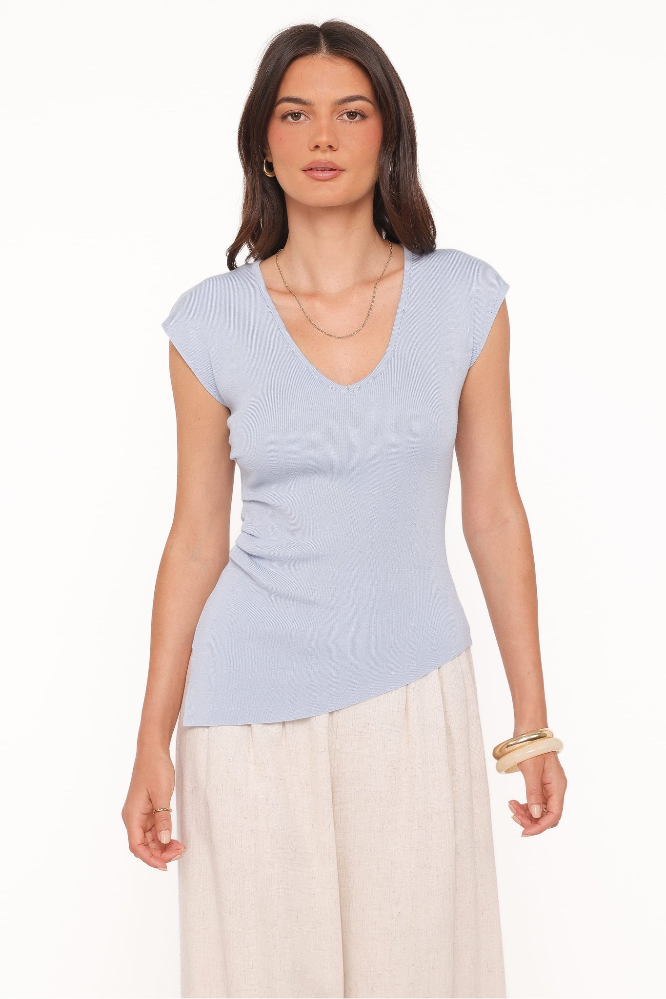 Tori Side Cinch Knitted Top