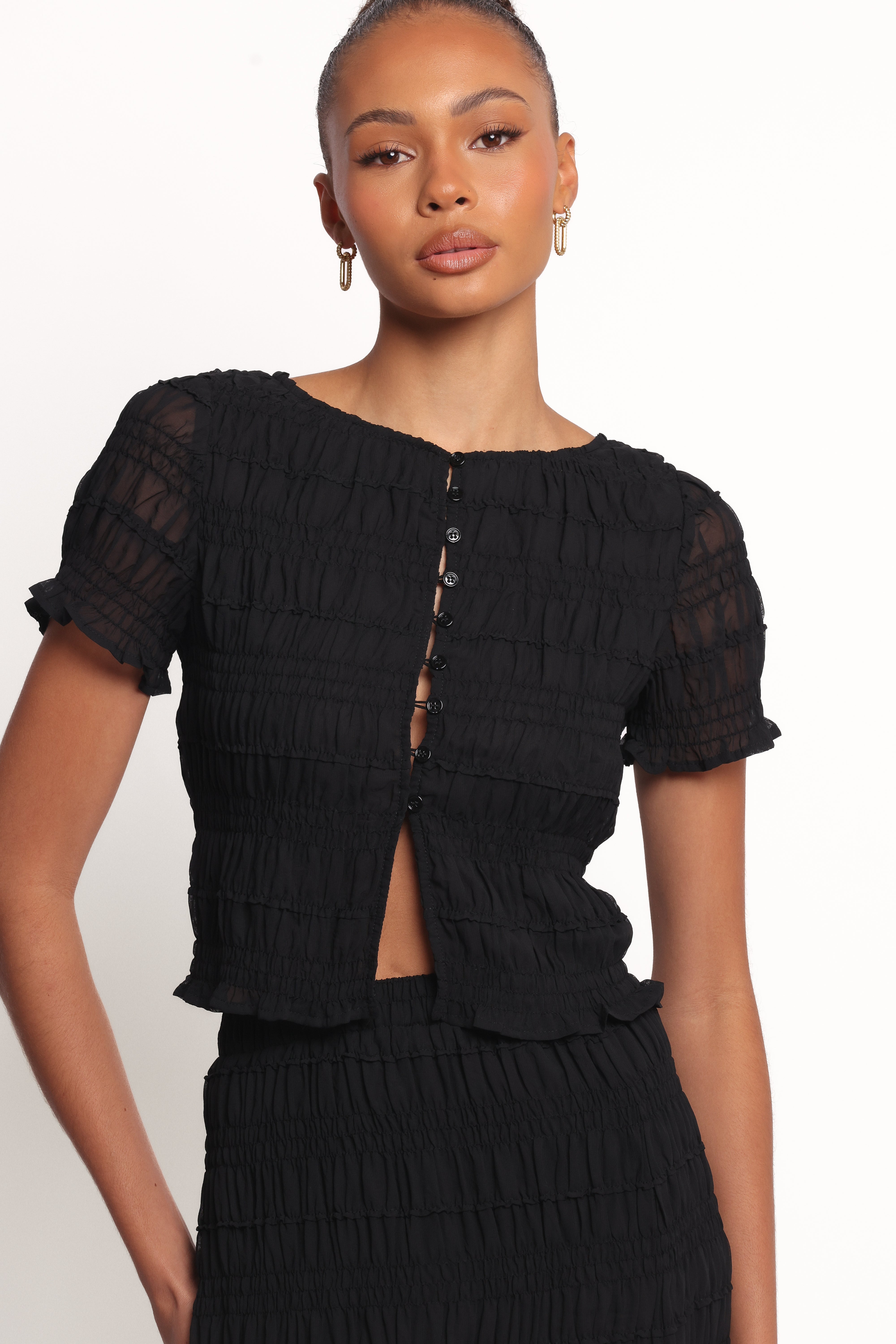 Petal and Pup USA TOPS Valana Top - Black