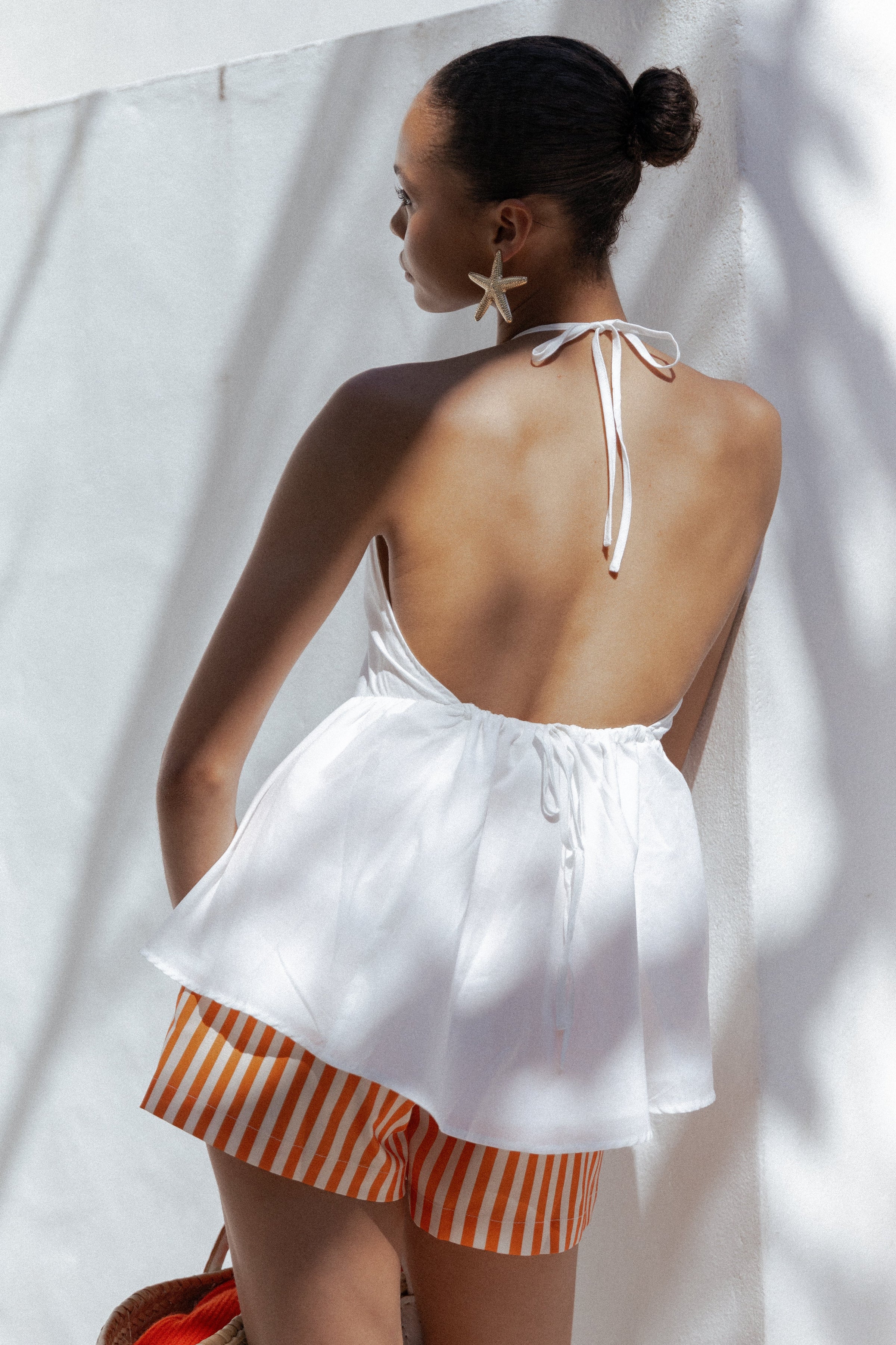 Petal and Pup USA TOPS Vanessa Halterneck Top - White