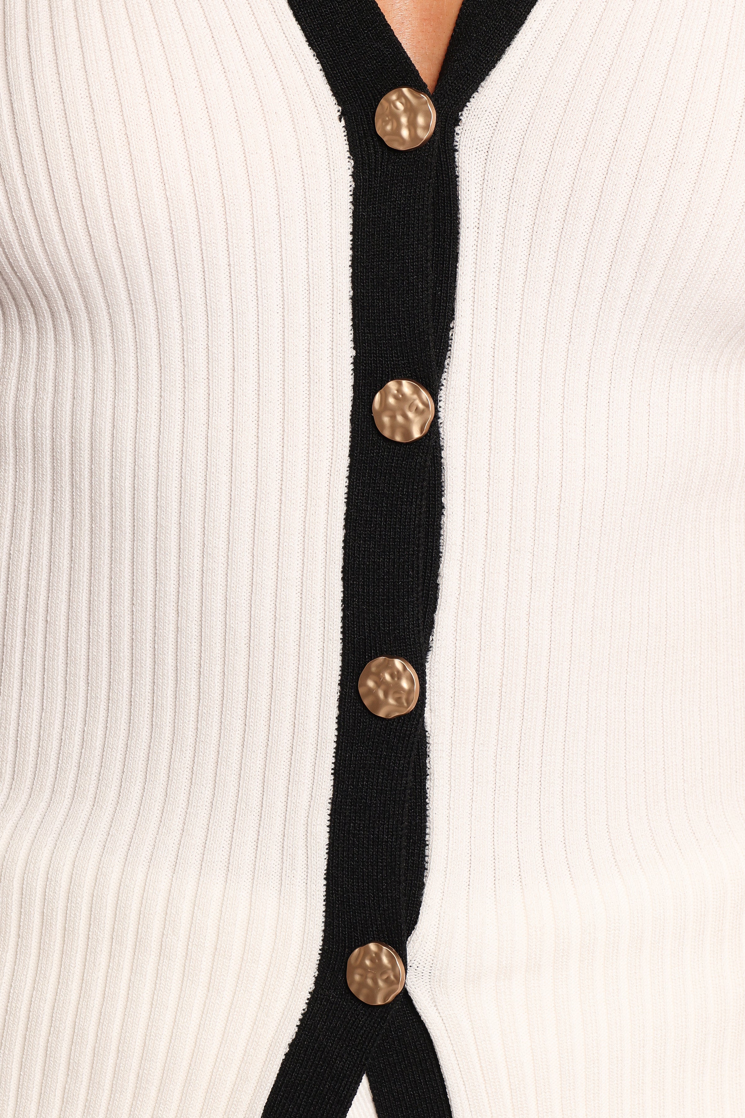 Petal and Pup USA TOPS Virginia Knit Vest Top - White Black (Hold for Rack)