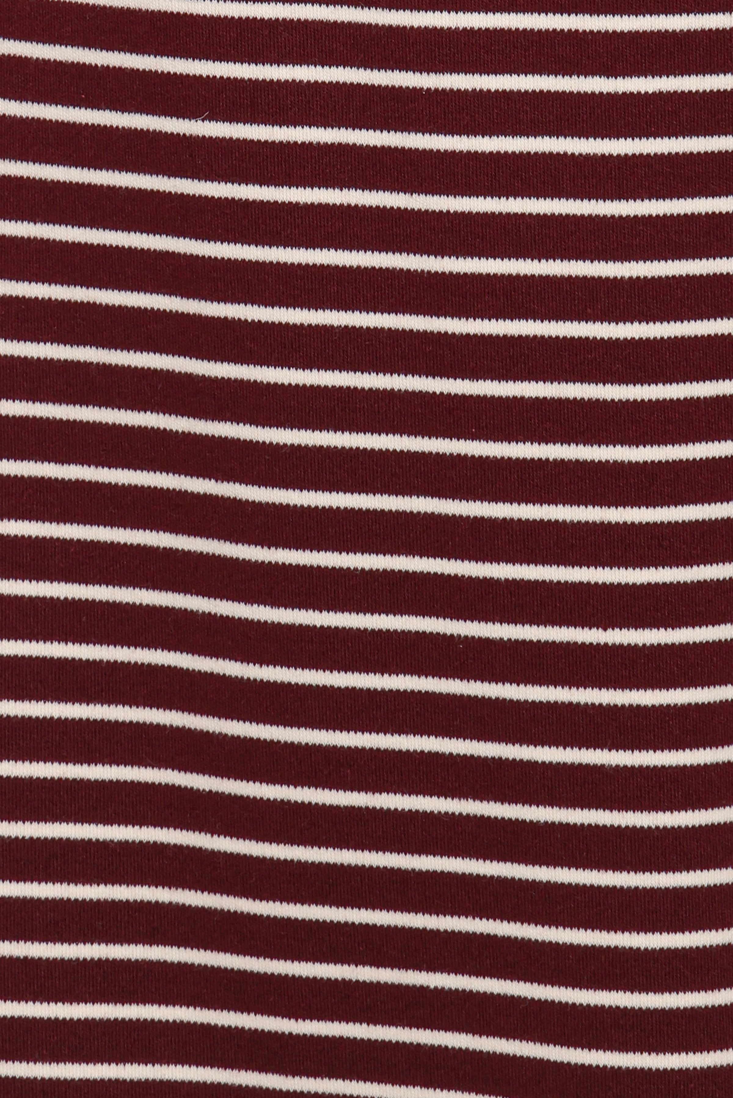 Petal and Pup USA TOPS Wilda Oversized Tee - Burgundy Cream Stripe
