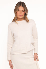 Petal and Pup USA TOPS Willis Knitted Top - Cream