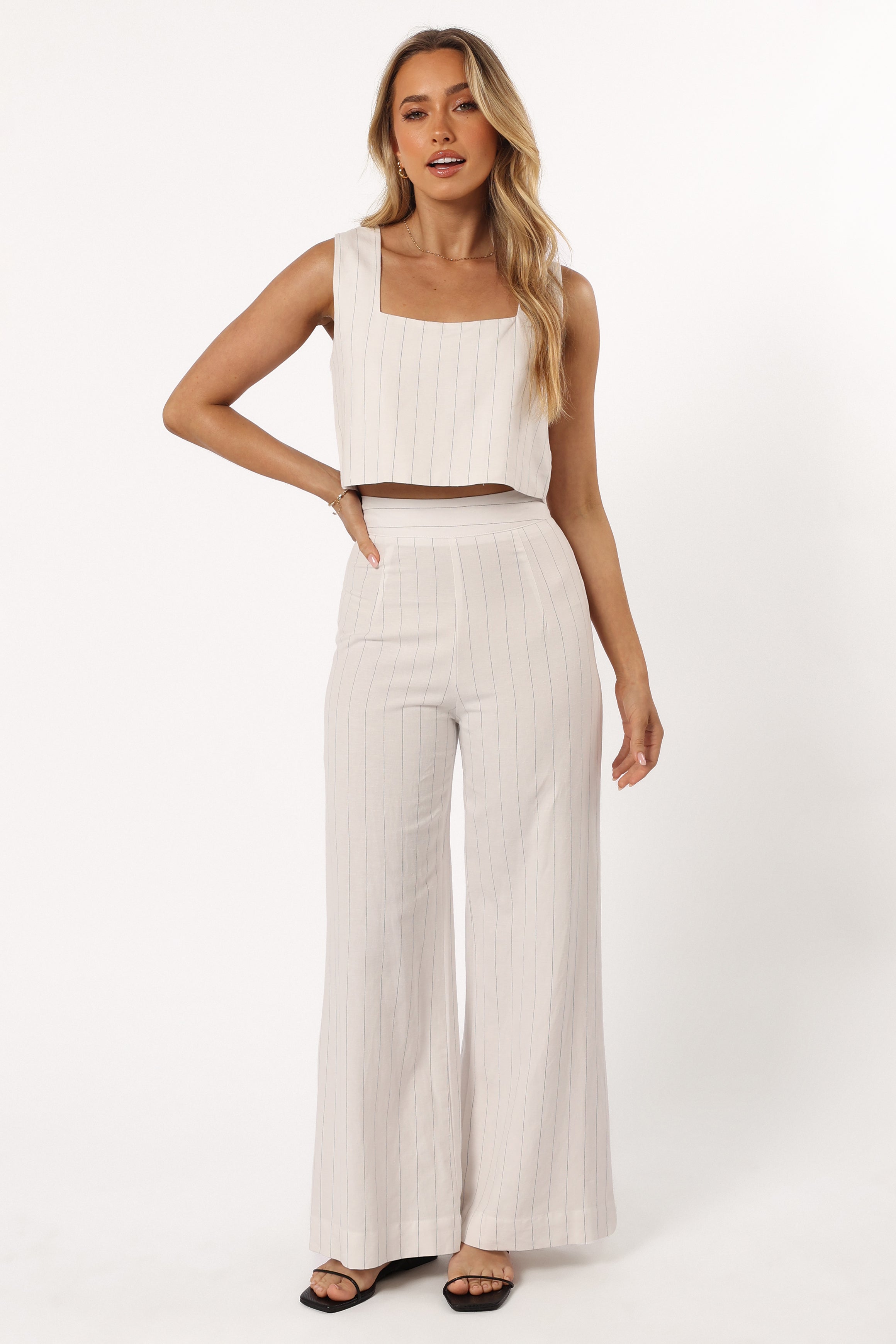 Petal and Pup USA TOPS Windsor Top - White Stripe