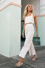 Petal and Pup USA TOPS Windsor Top - White Stripe