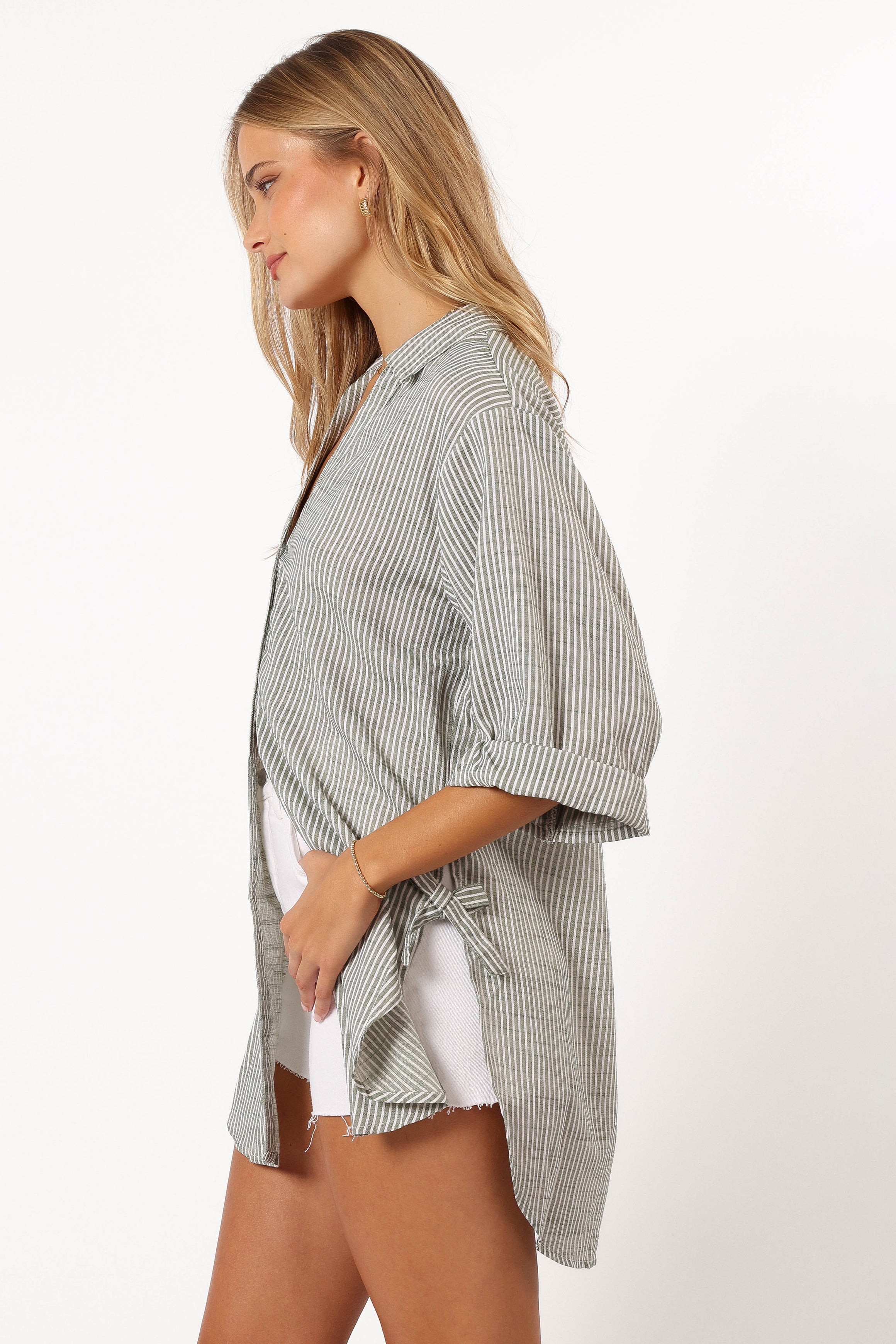 Petal and Pup USA TOPS Wren Oversized Shirt - Olive