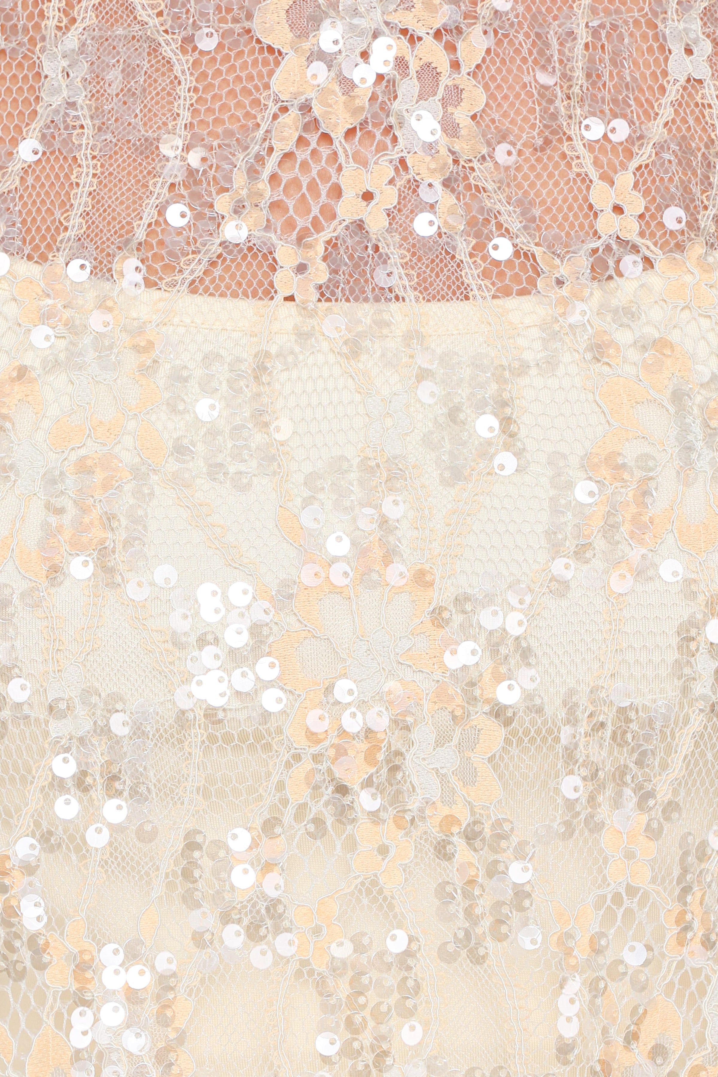 Petal and Pup USA TOPS Yonder Sheer Lace Tee Top - Pale Yellow