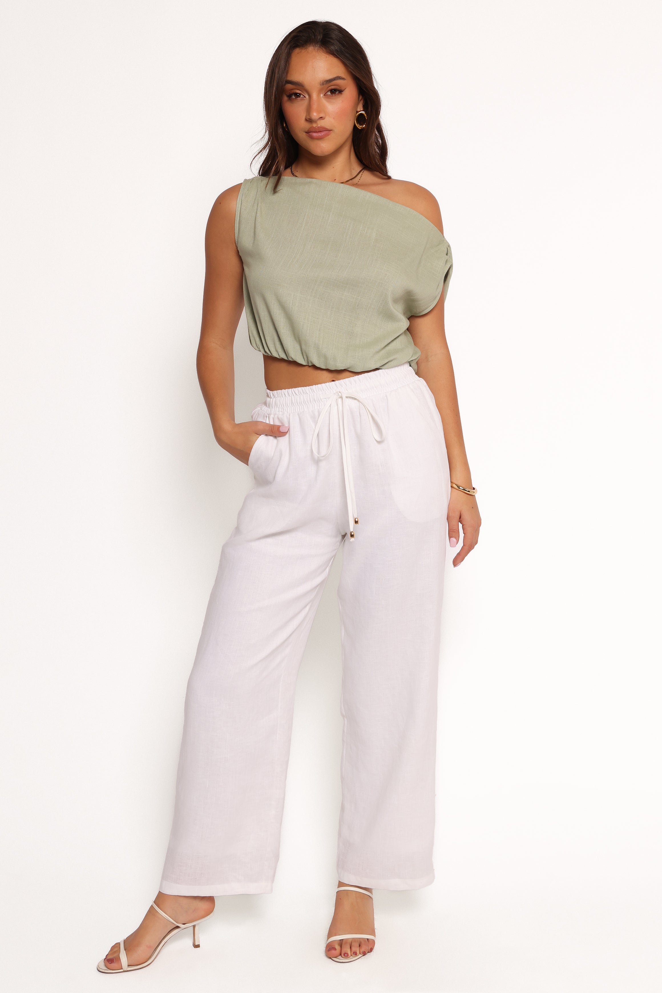 Petal and Pup USA TOPS Zara Top - Sage Green