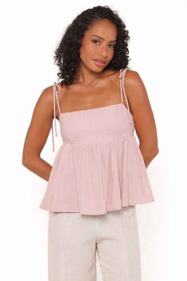Petal and Pup USA TOPS Zephyra Baby Doll Top - Pale Pink