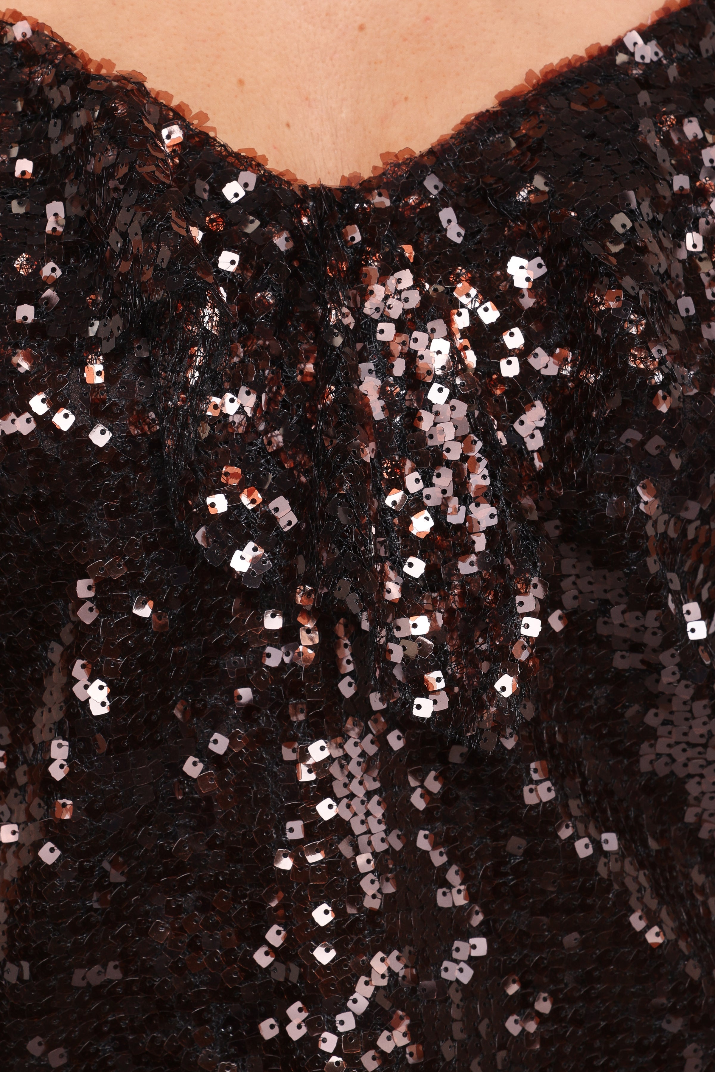 Petal and Pup USA TOPS Zinnia Sequins Sleeveless Top - Brown