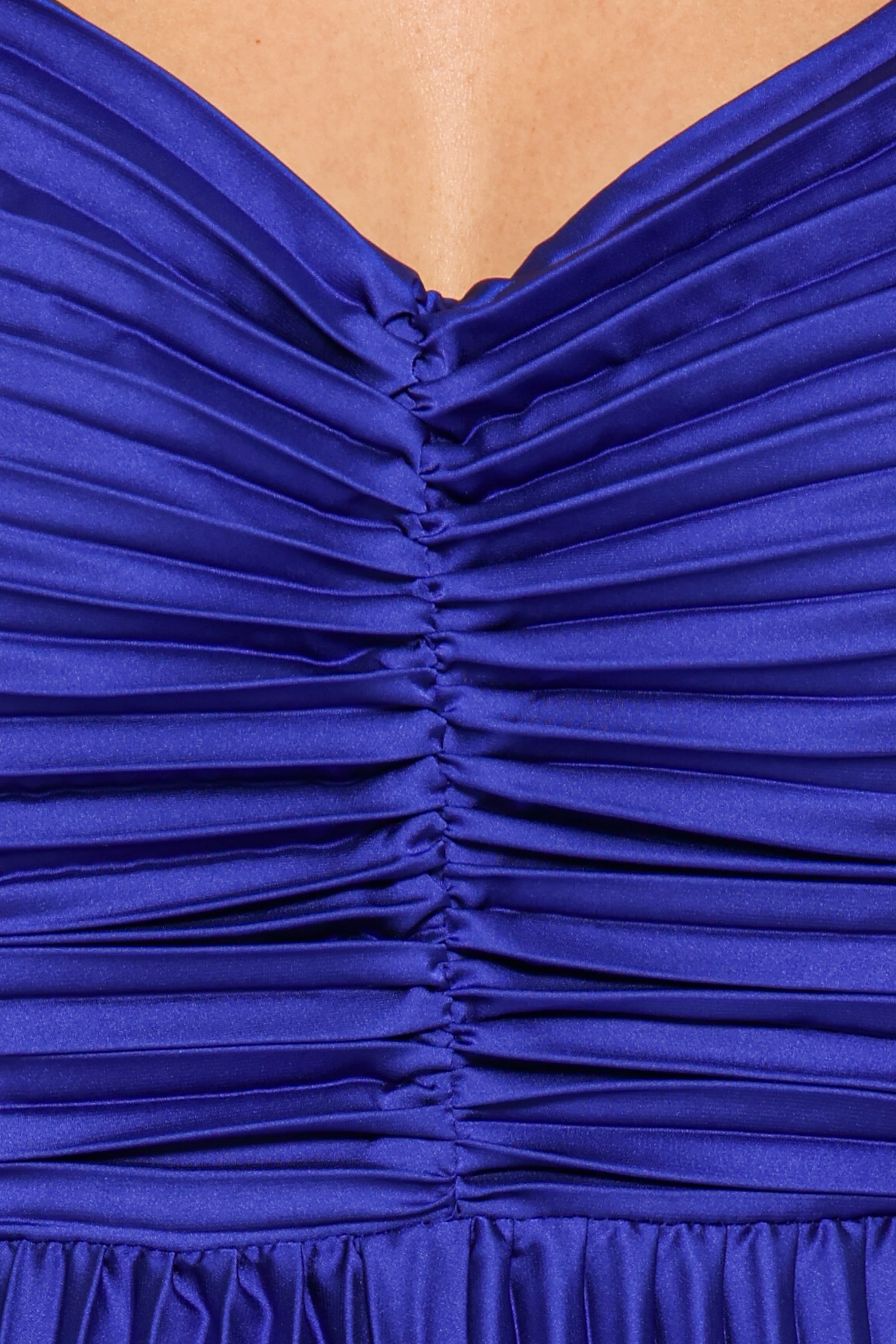 PLAYSUITS Angelique Pleated Jumpsuit - Royal Blue