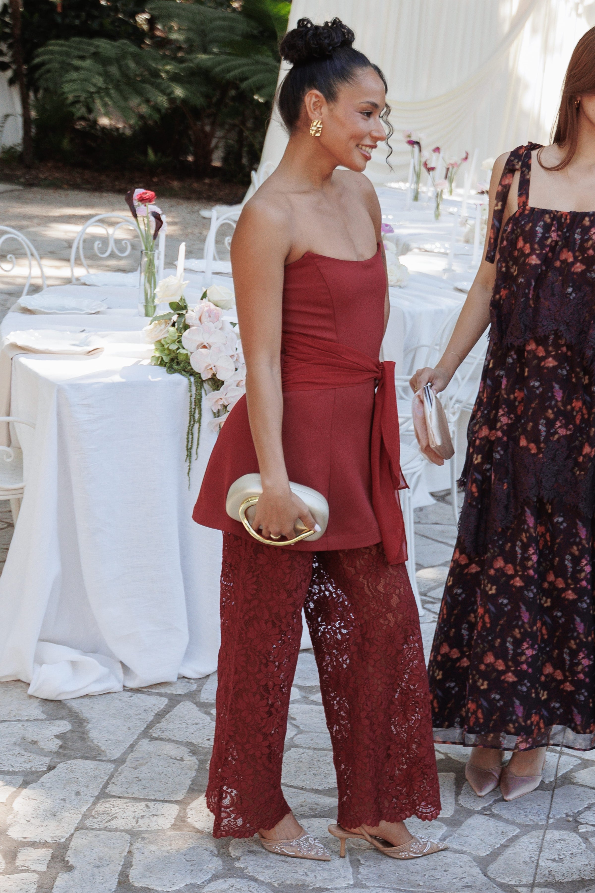 PLAYSUITS Athena Jumpsuit - Sangria Red