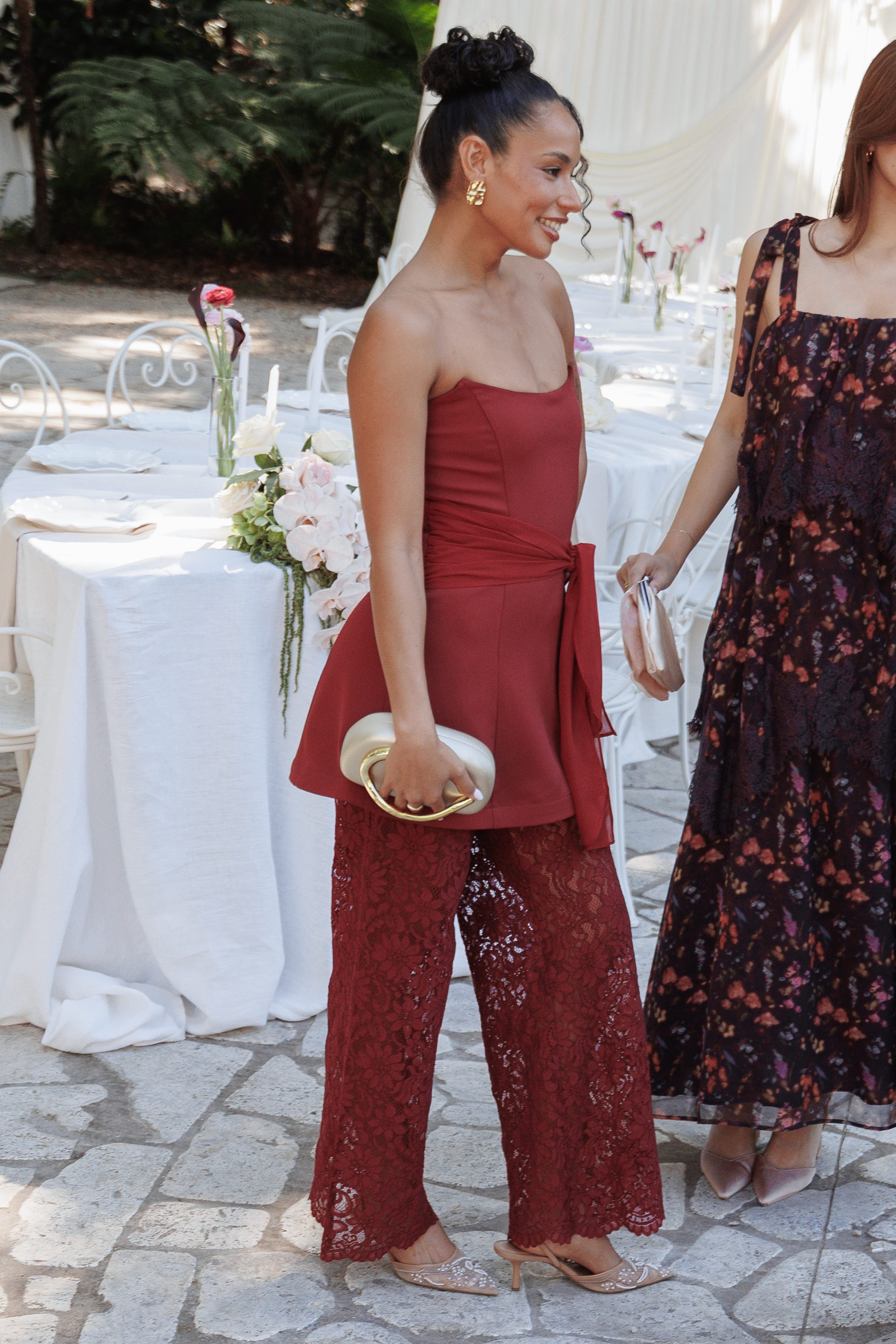 PLAYSUITS Athena Jumpsuit - Sangria Red