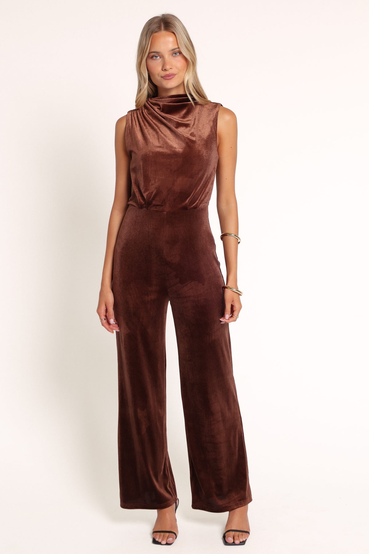 PLAYSUITS Helena Jumpsuit - Brown Velvet