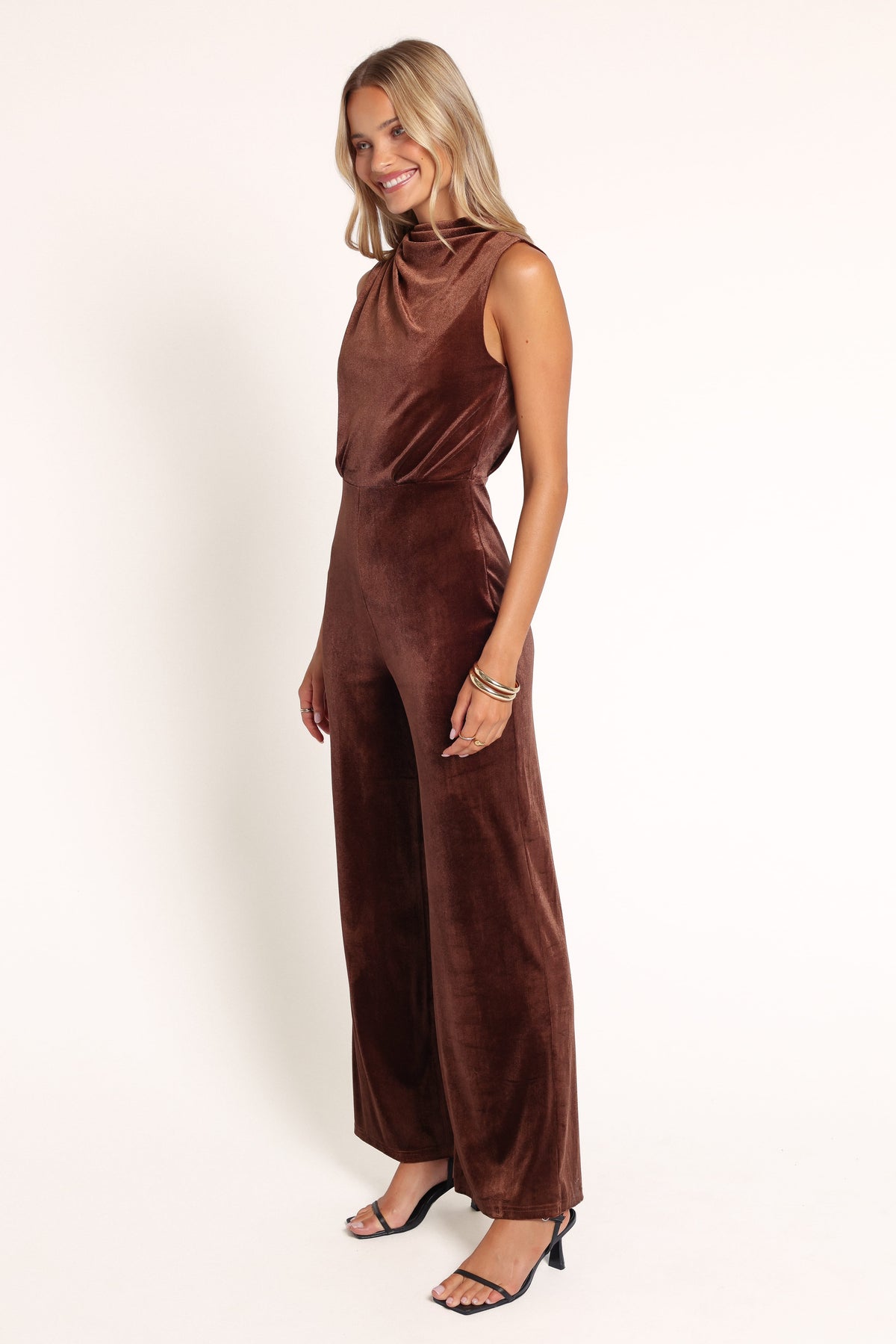 PLAYSUITS Helena Jumpsuit - Brown Velvet