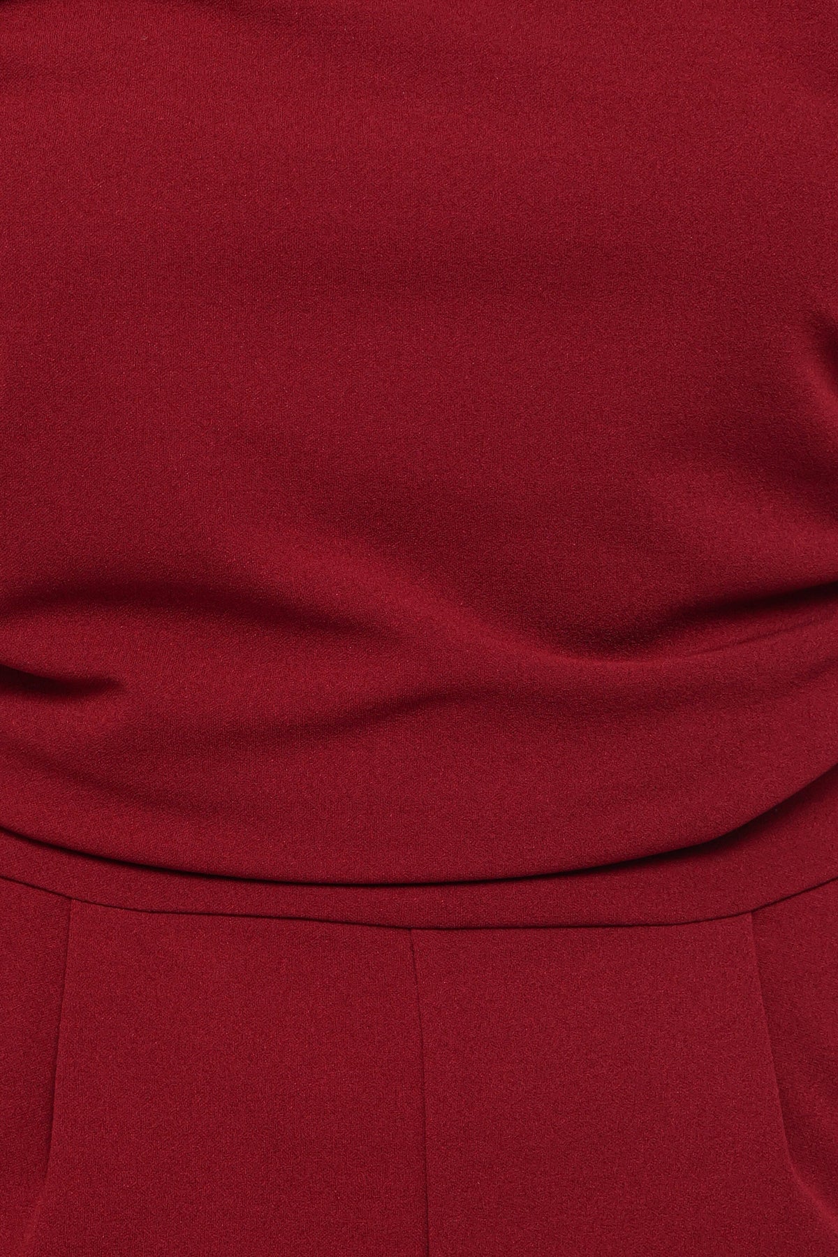 PLAYSUITS Kassidy Off Shoulder Jumpsuit - Burgundy