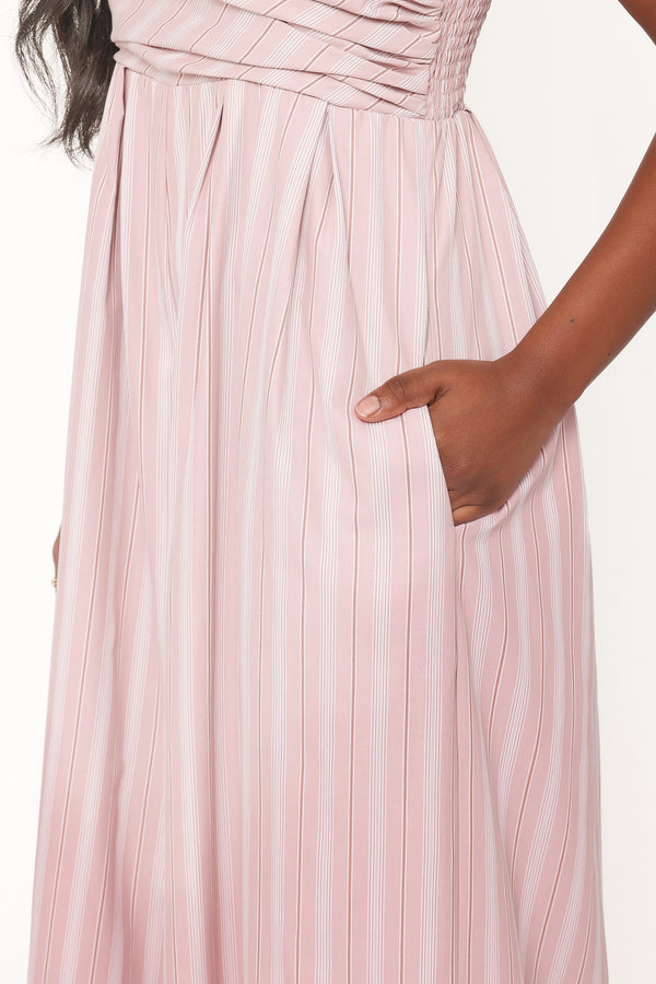 PLAYSUITS Pricilla Jumpsuit - Pink Stripe