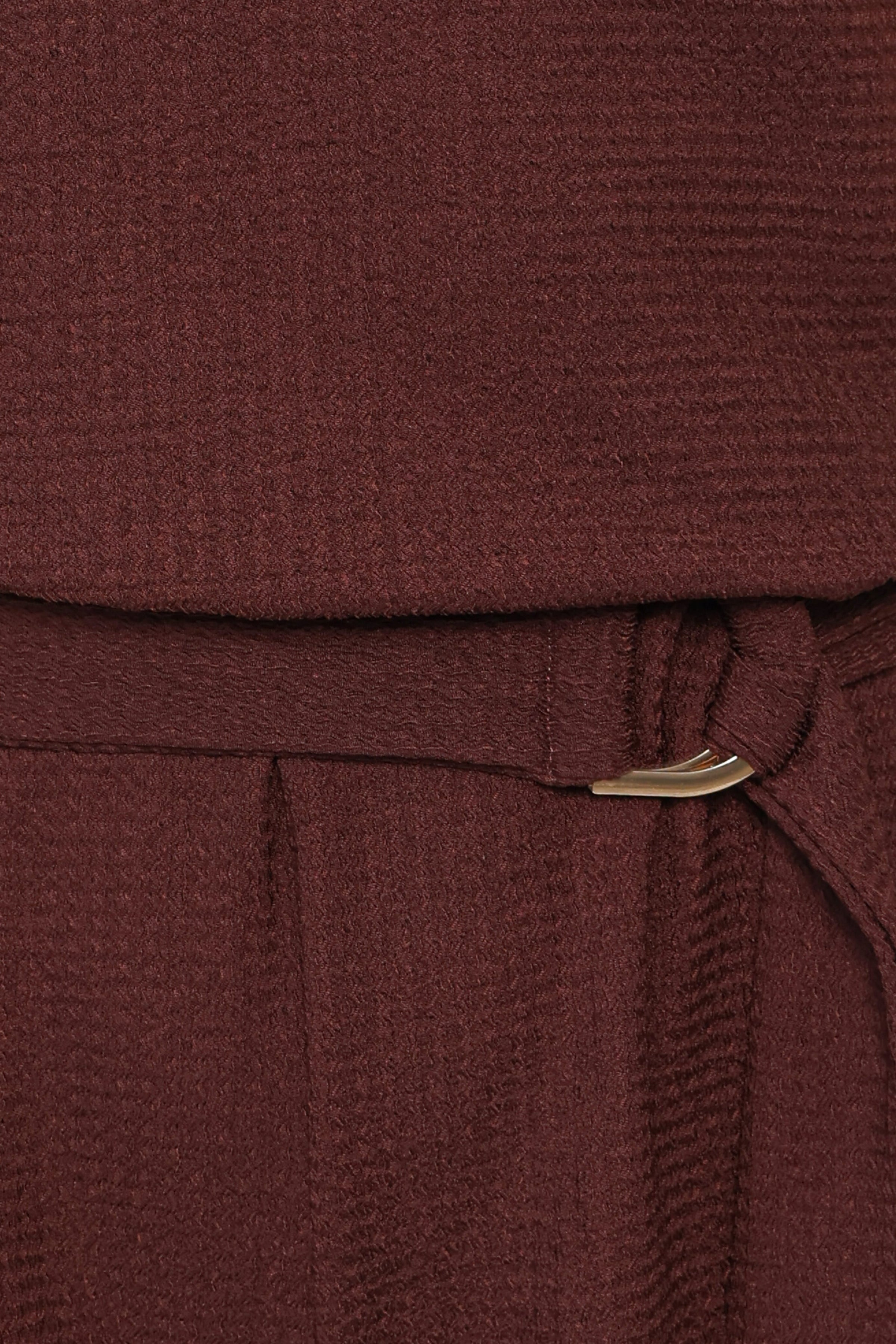 PLAYSUITS Zaia Belted Knit Romper - Chocolate Brown