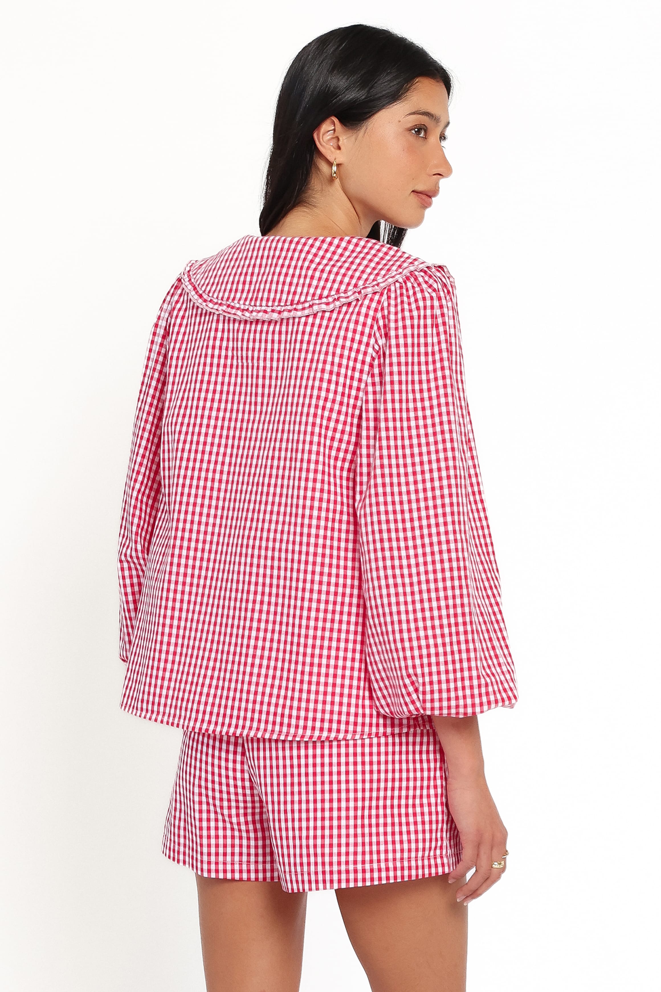SETS Angela Short Set - Red Gingham