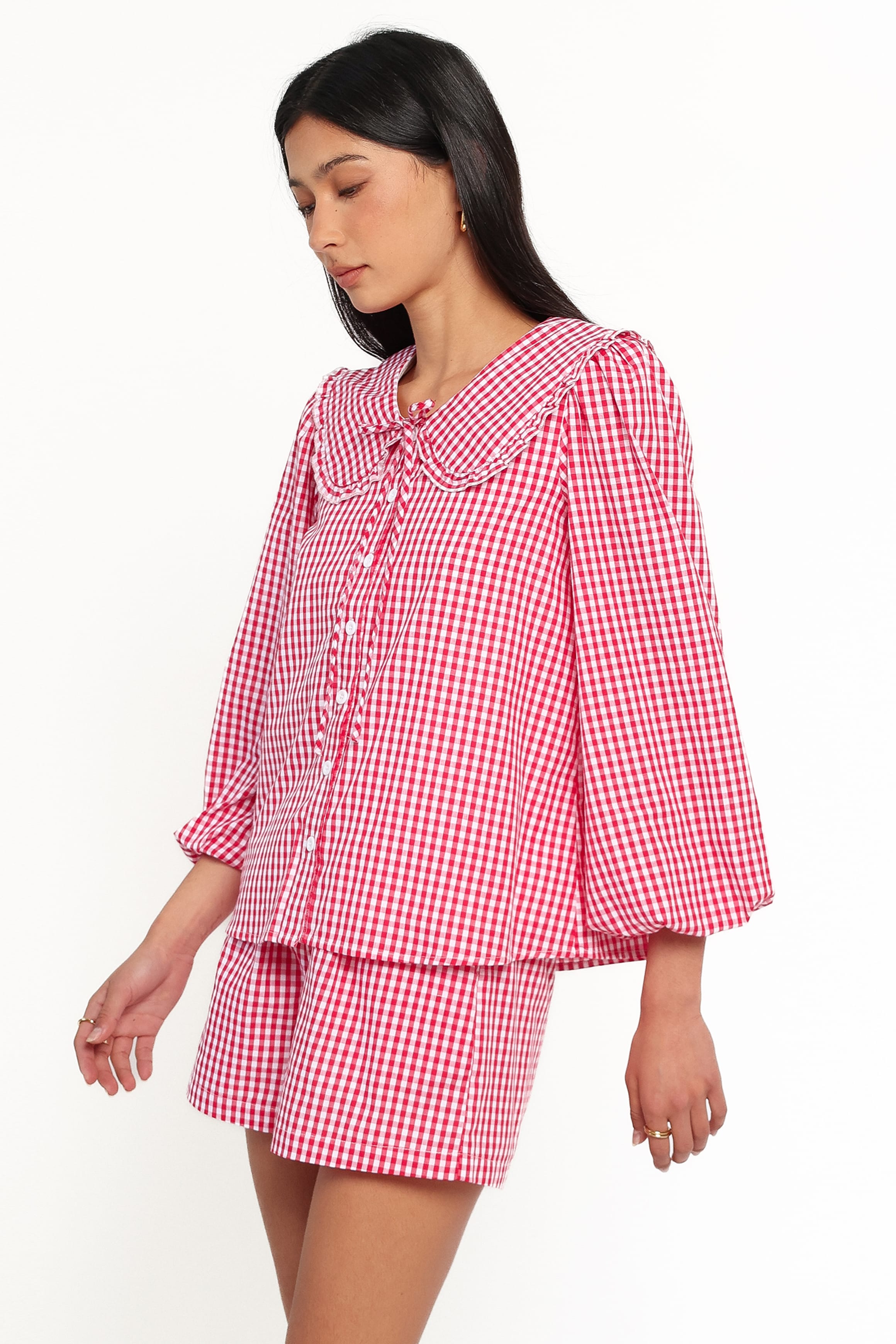 SETS Angela Short Set - Red Gingham